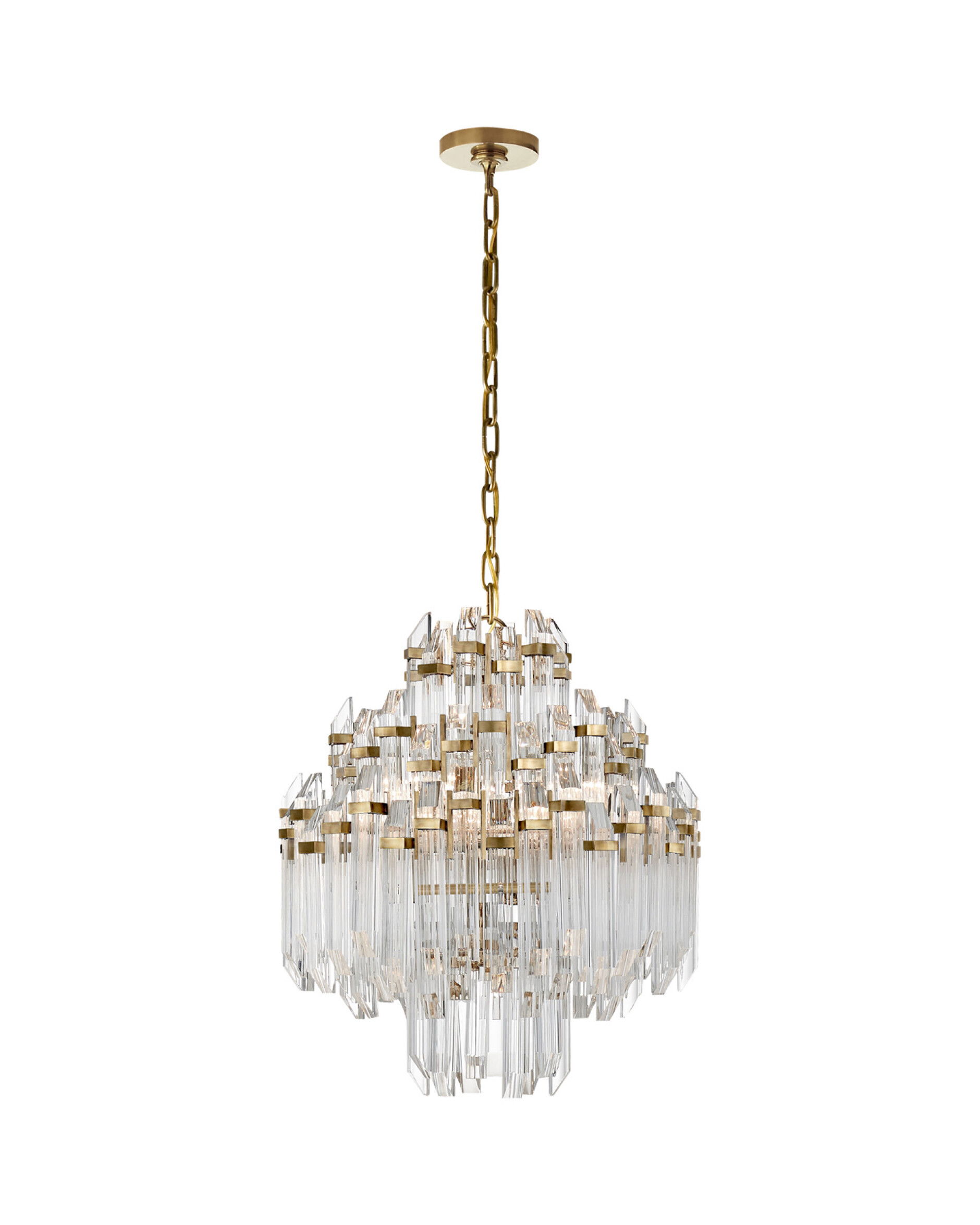 Adele Waterfall takkrona antik mässing