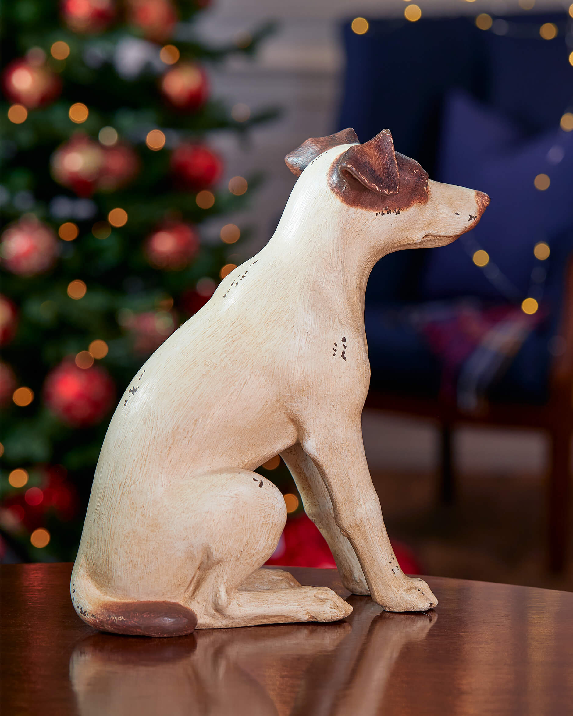 Jack Russel dörrstopp off-white