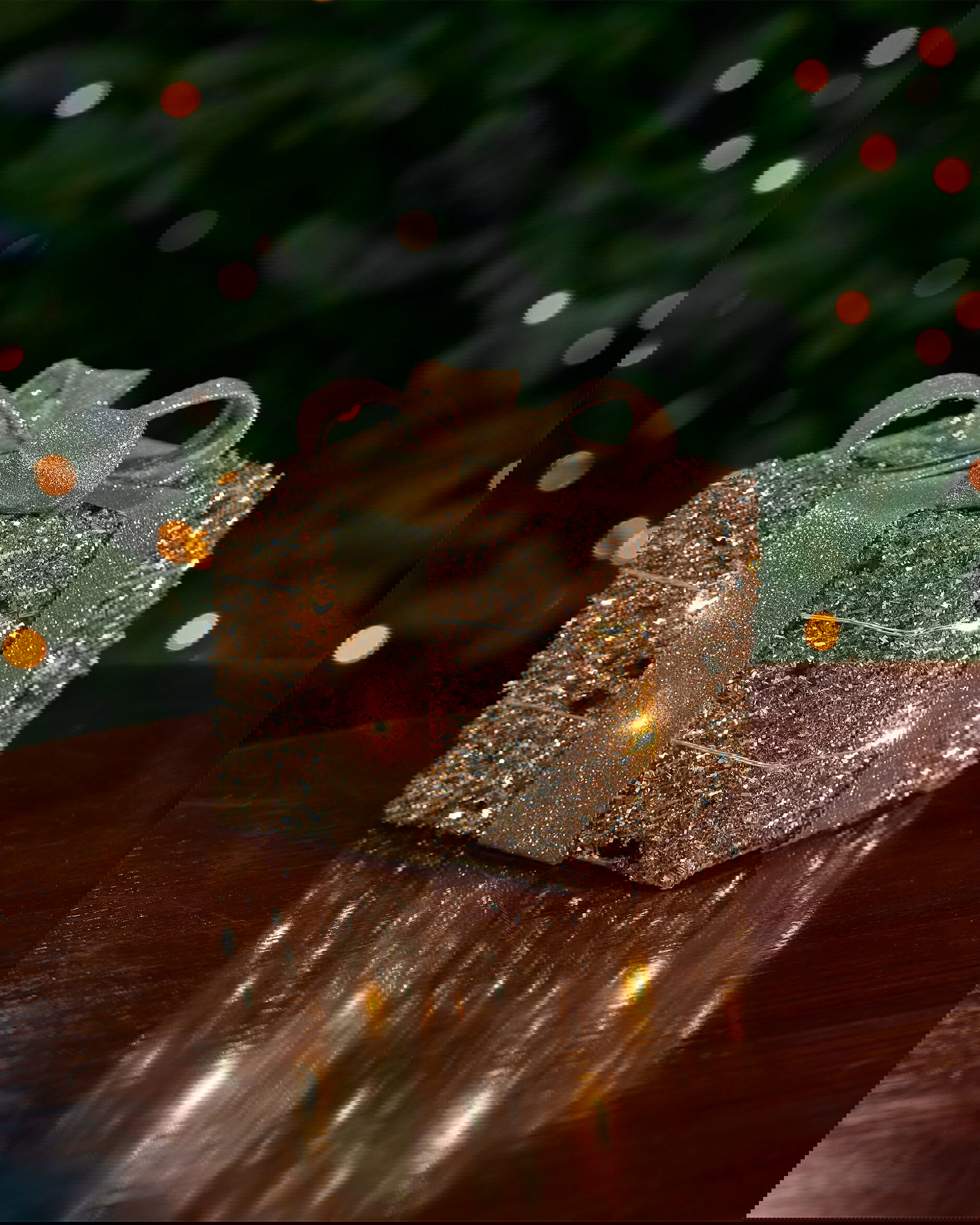 Ophelia paket LED juldekoration champagne