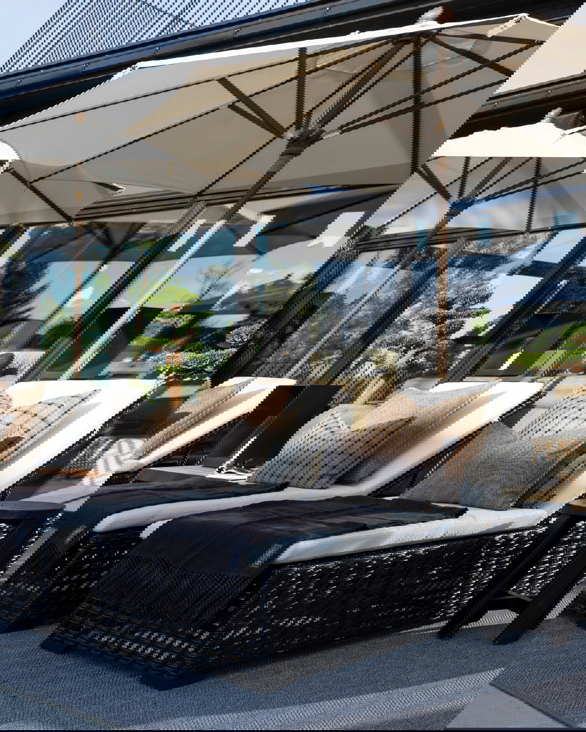 Orlando zonnebed zwart