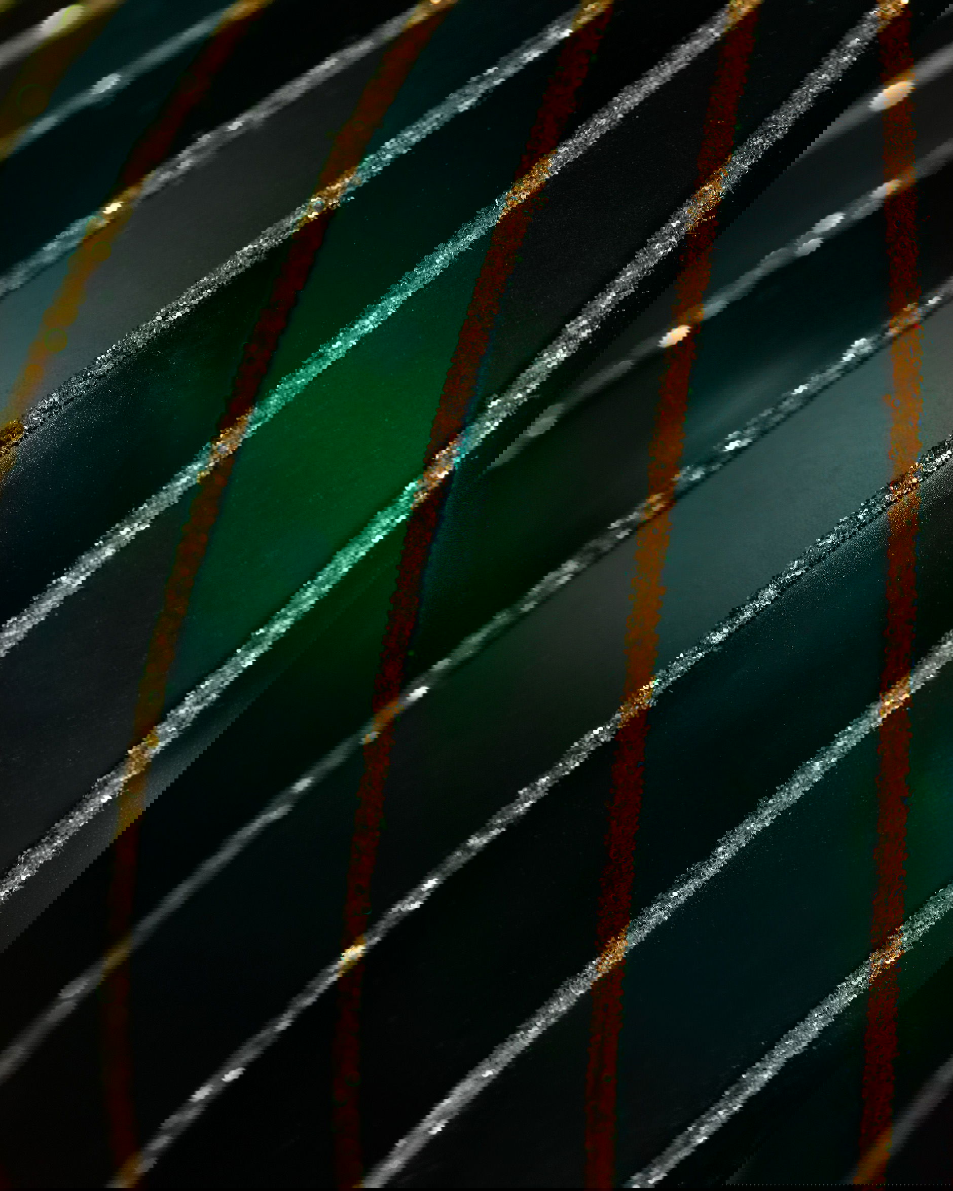 Golden Blackbird Bauble Green 10cm