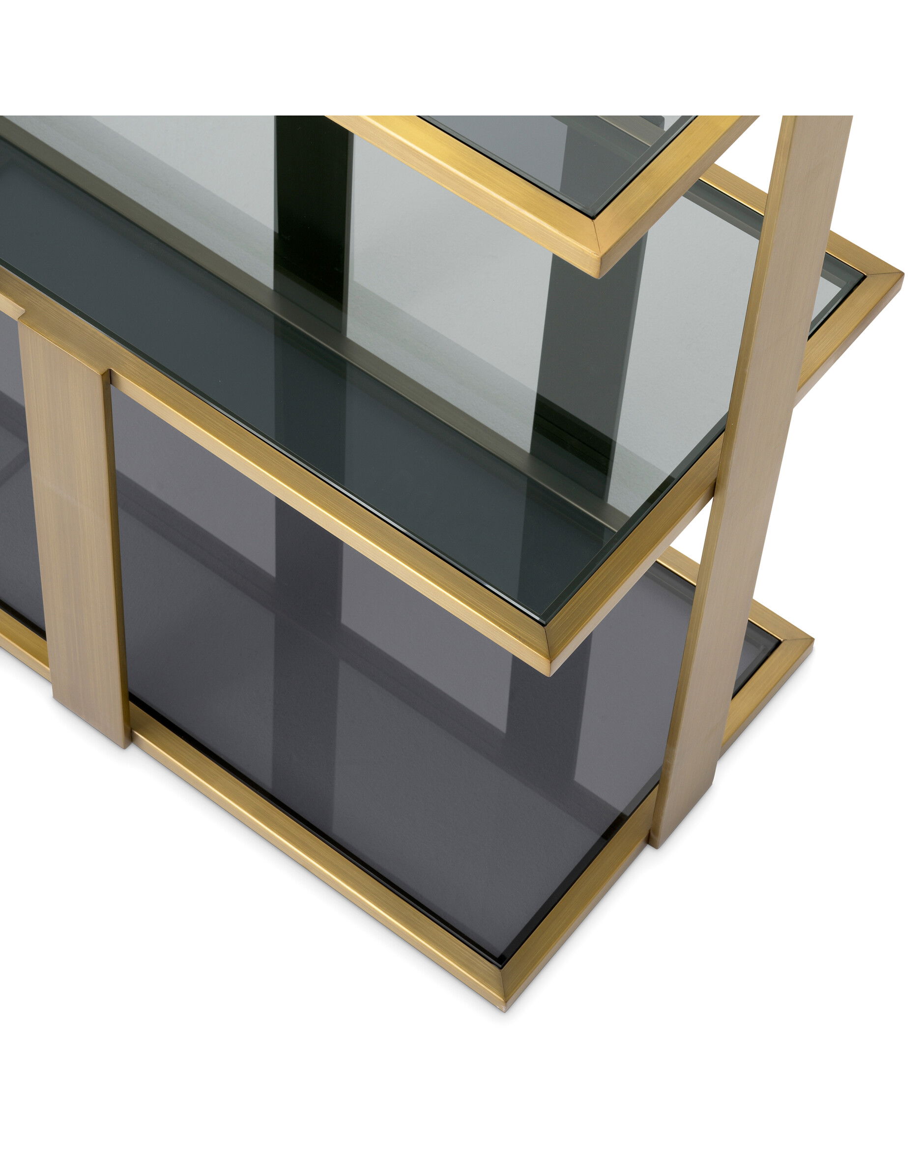 Clio hylla borstad mässing