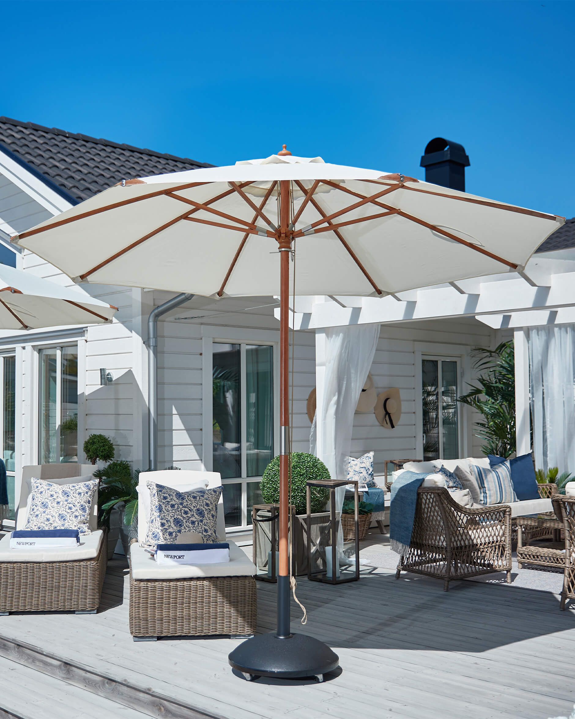 Capri parasoll off-white