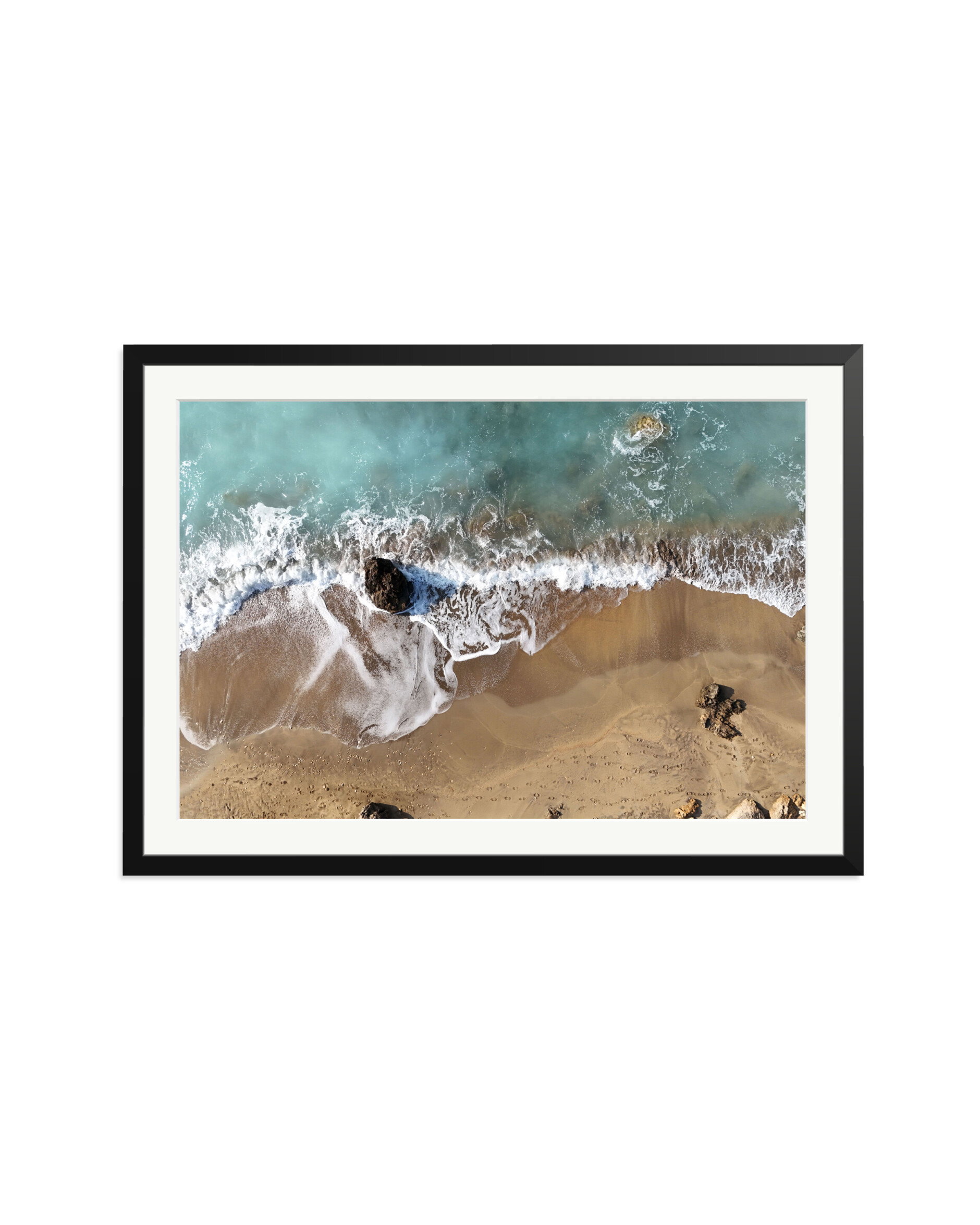 Footprints in the sand Black / XXL