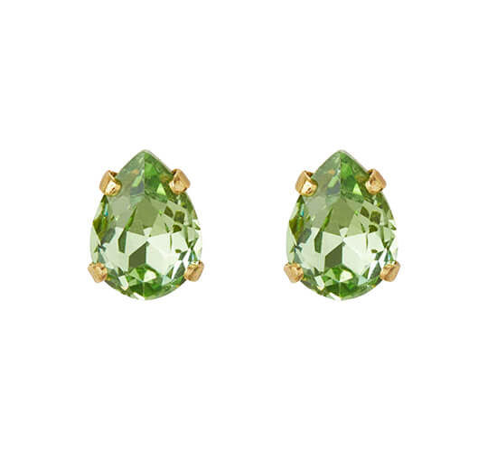 Peridot - Super Petite Drop Stud örhängen crystal