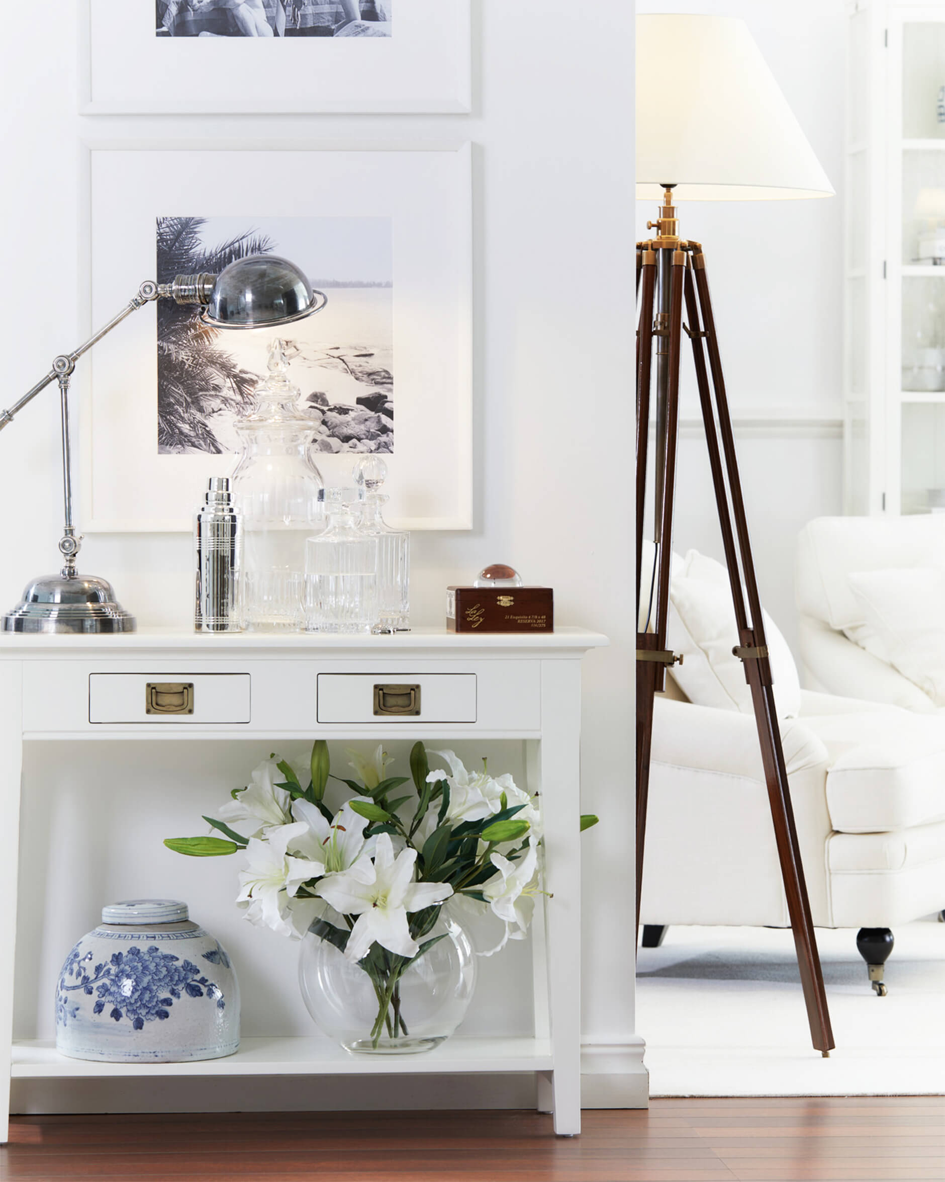 Bayberry konsolbord classic white