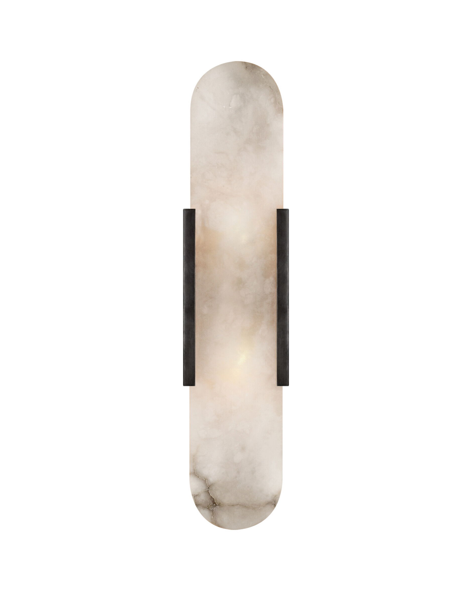 Melange vägglampa förlängd brons