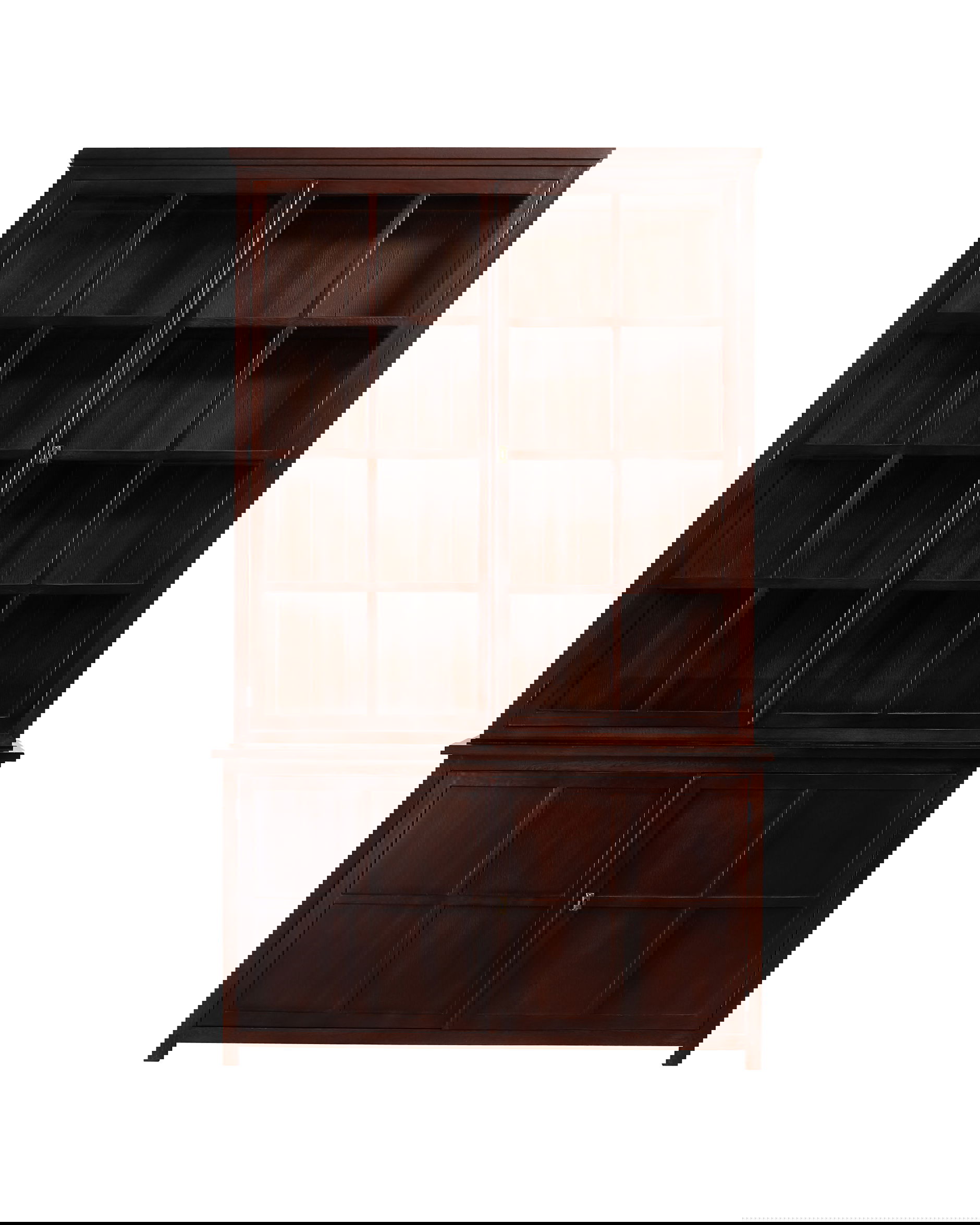 Rhode Island vitrinskåp noble newport brown