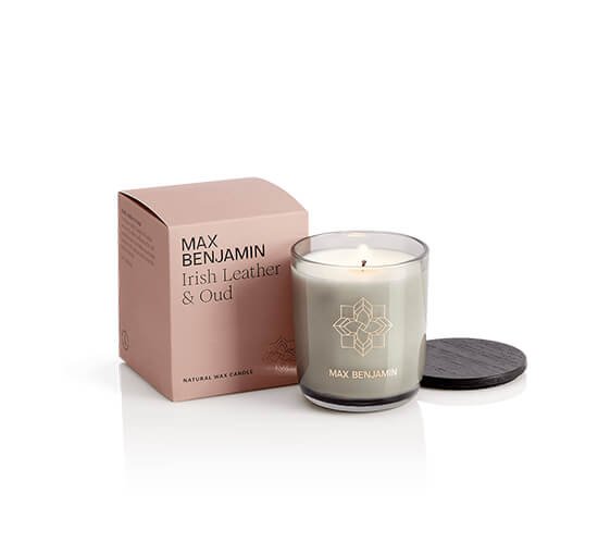 Irish Leather & Oud - Pink Pepper Scented Candle