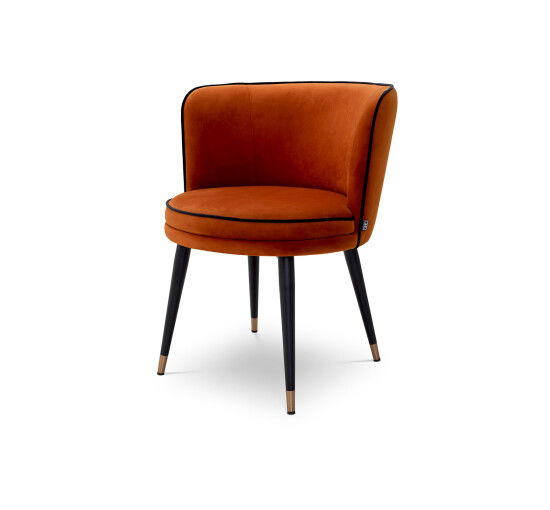Läs mer om Grenada matstol savona orange velvet
