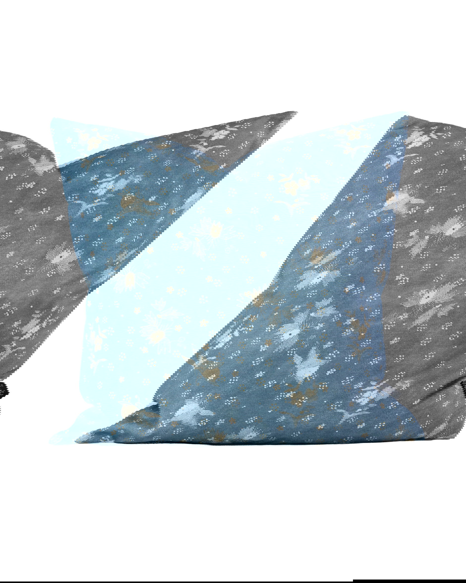 Wells Batik cushion cover chambray