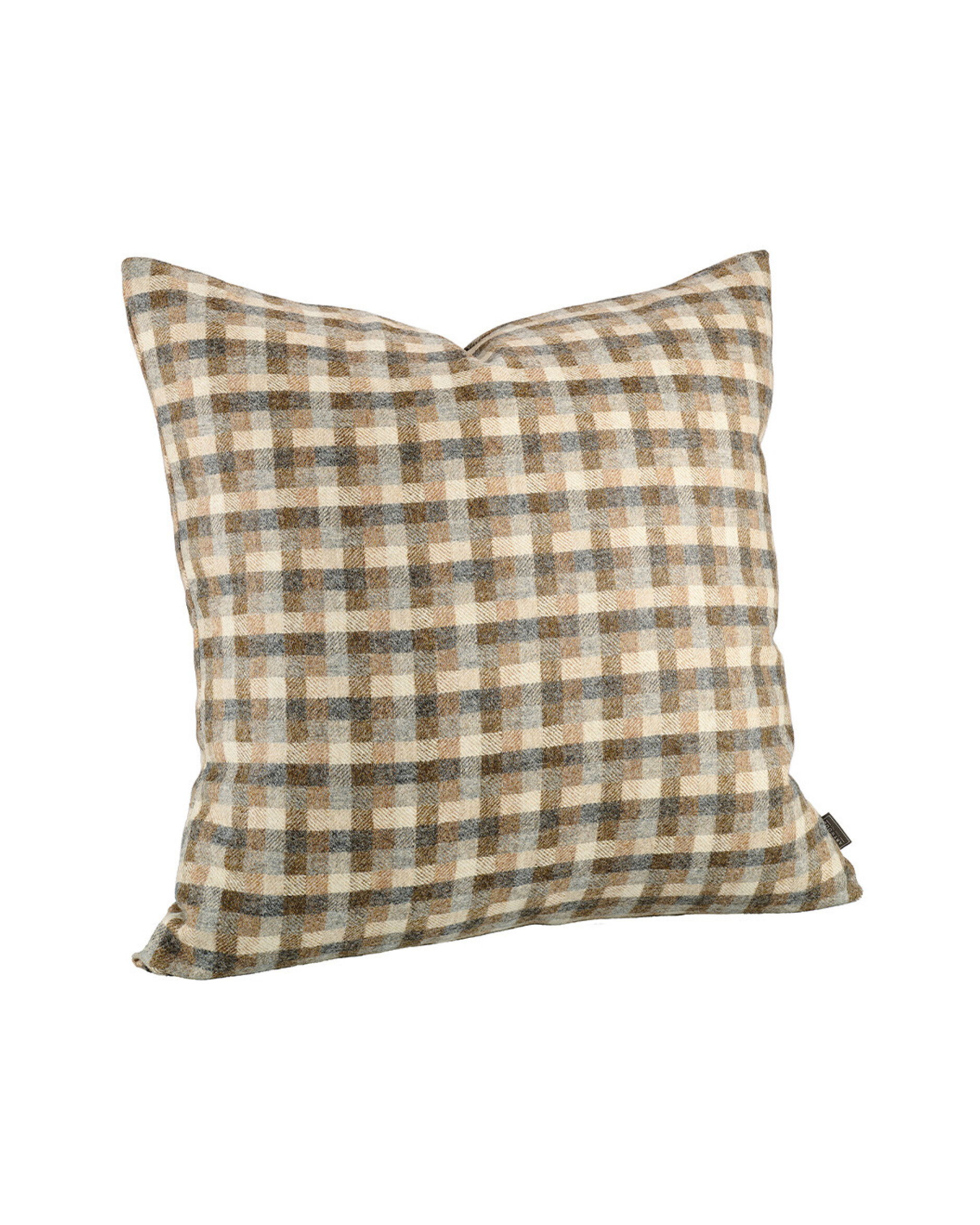 Fraiser Cushion Cover Plaid Brown