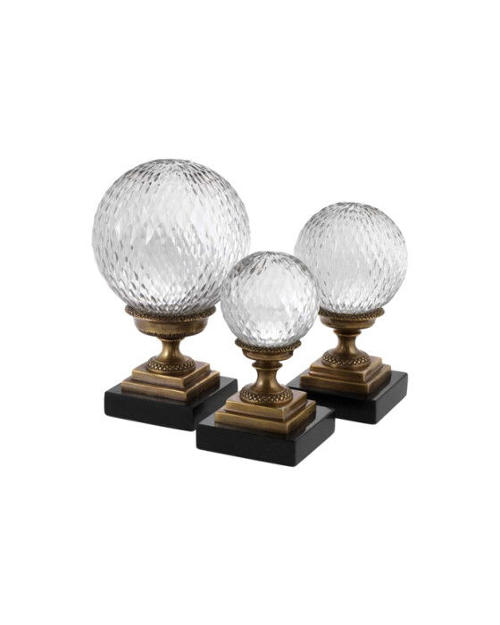 Divani Object Vintage Brass Set of 3