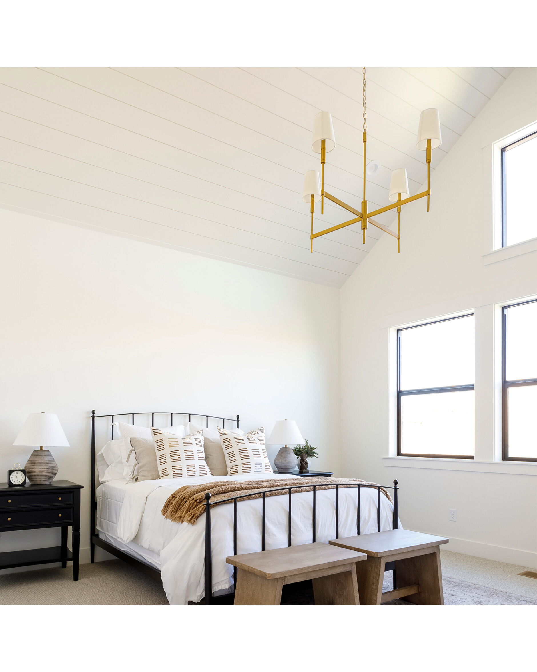 Beckham taklampa mässing