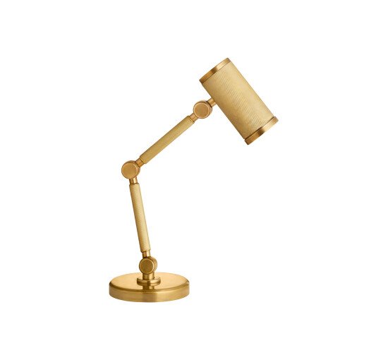 Natural Brass - Barrett Mini Desk Lamp Polished Nickel
