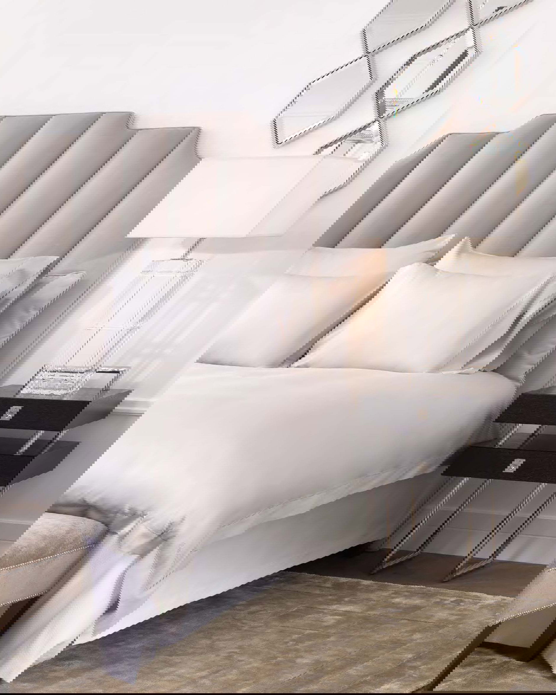 Universal bordslampa nickel