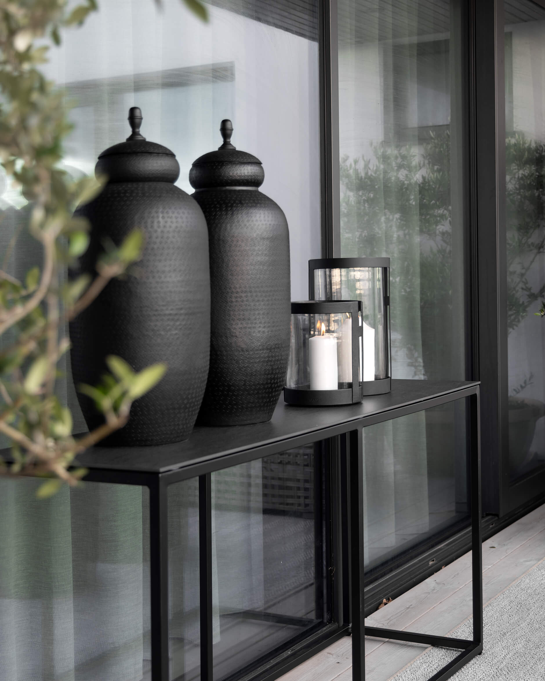 Santino outdoor lykta svart S