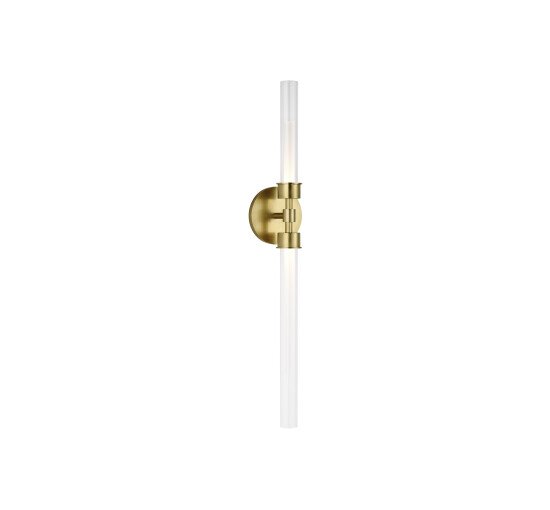 null - Linger 2-Light Wall Sconce Natural Brass