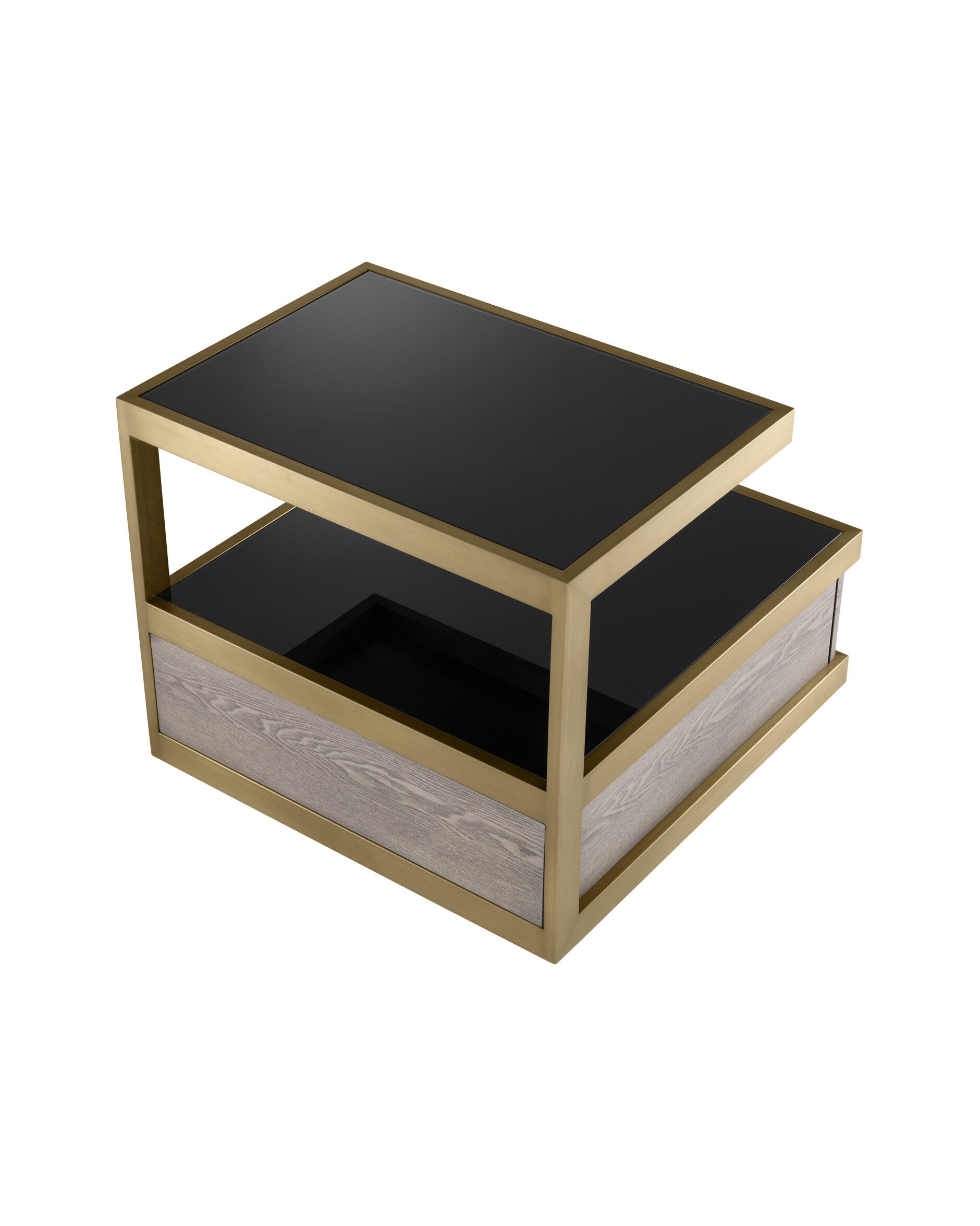 Kuboa sidobord borstad mässing