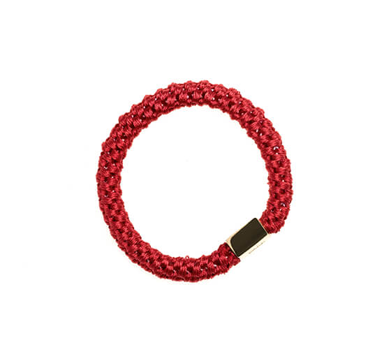 Rot - Fat Hair Tie Hair Elastic Red