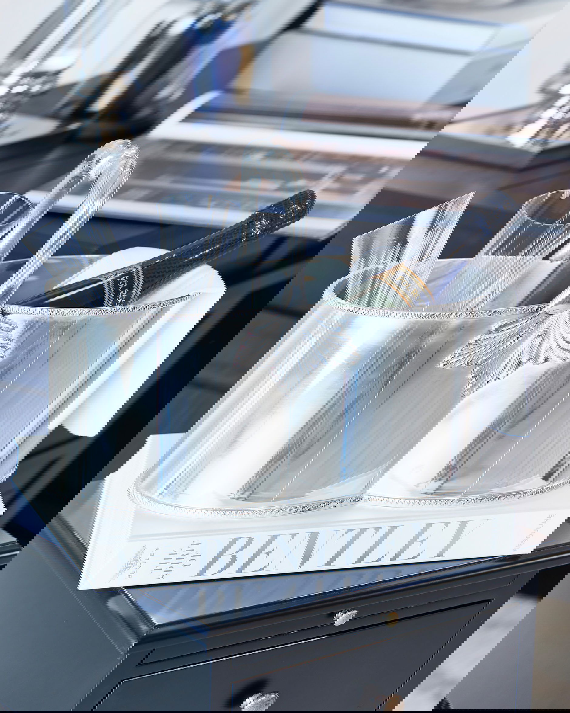 Manhattan champagneglas kristall singel