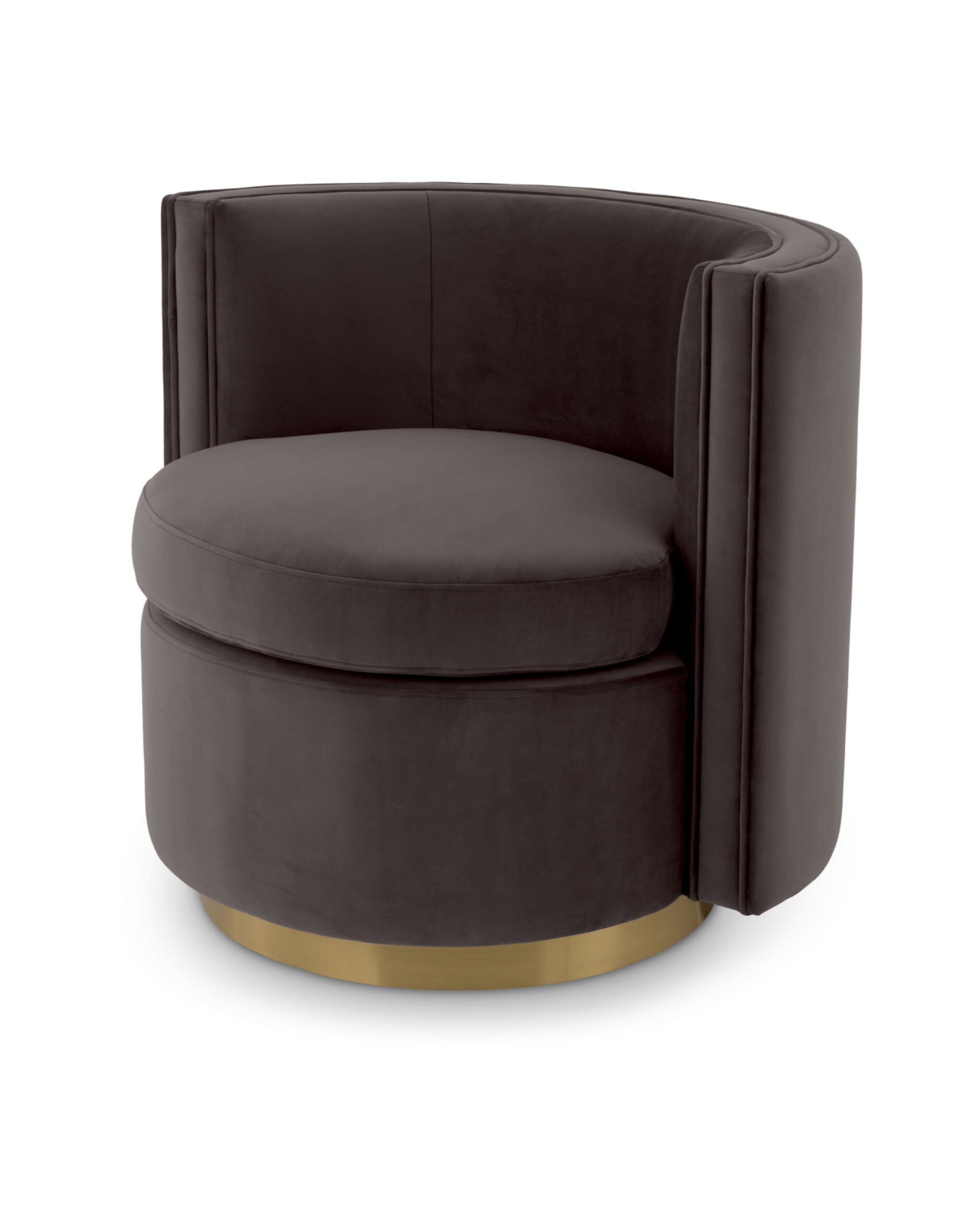 Amanda fåtölj savona grey velvet