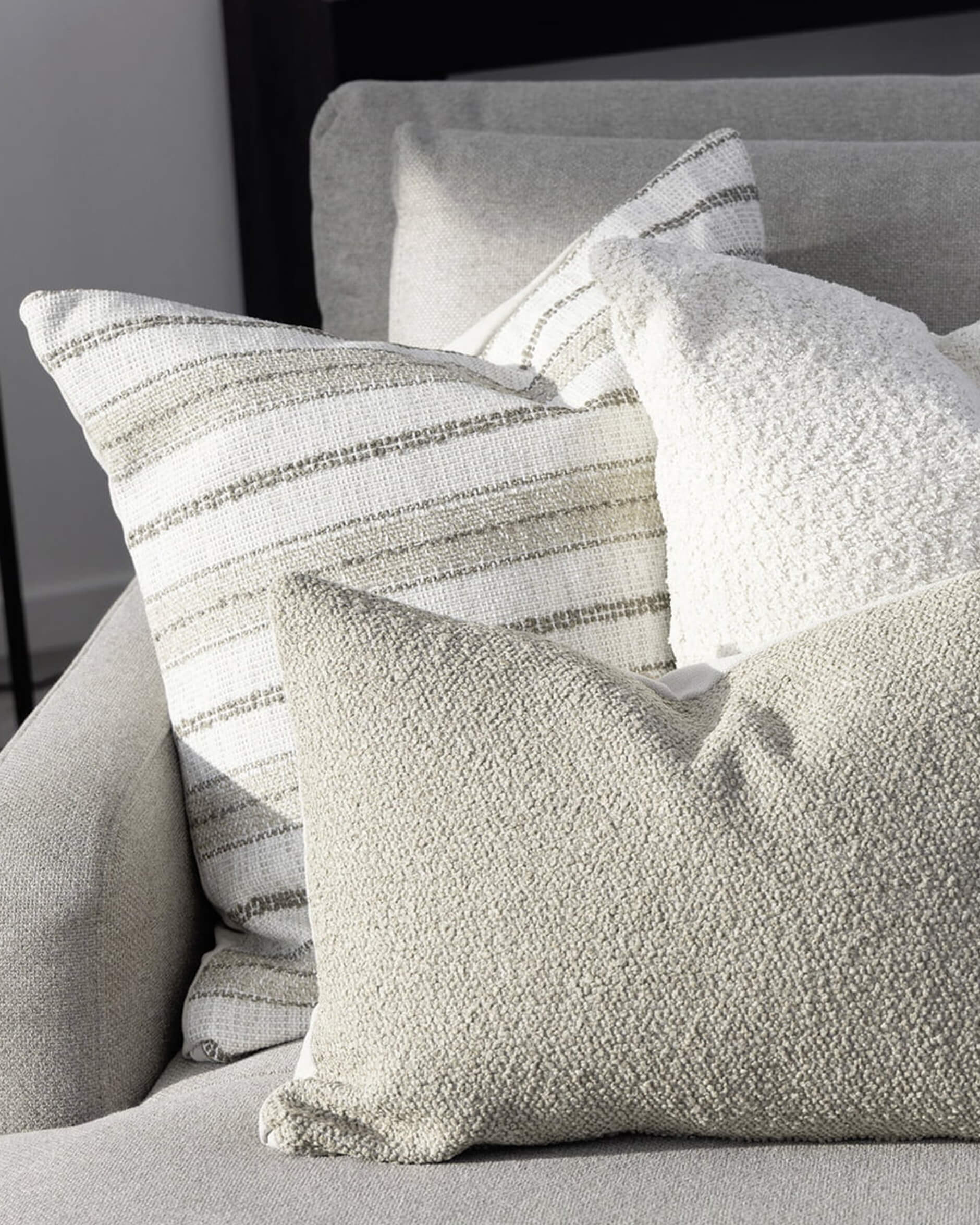 Nomad multi stripe tyynynpäälliset natural OUTLET