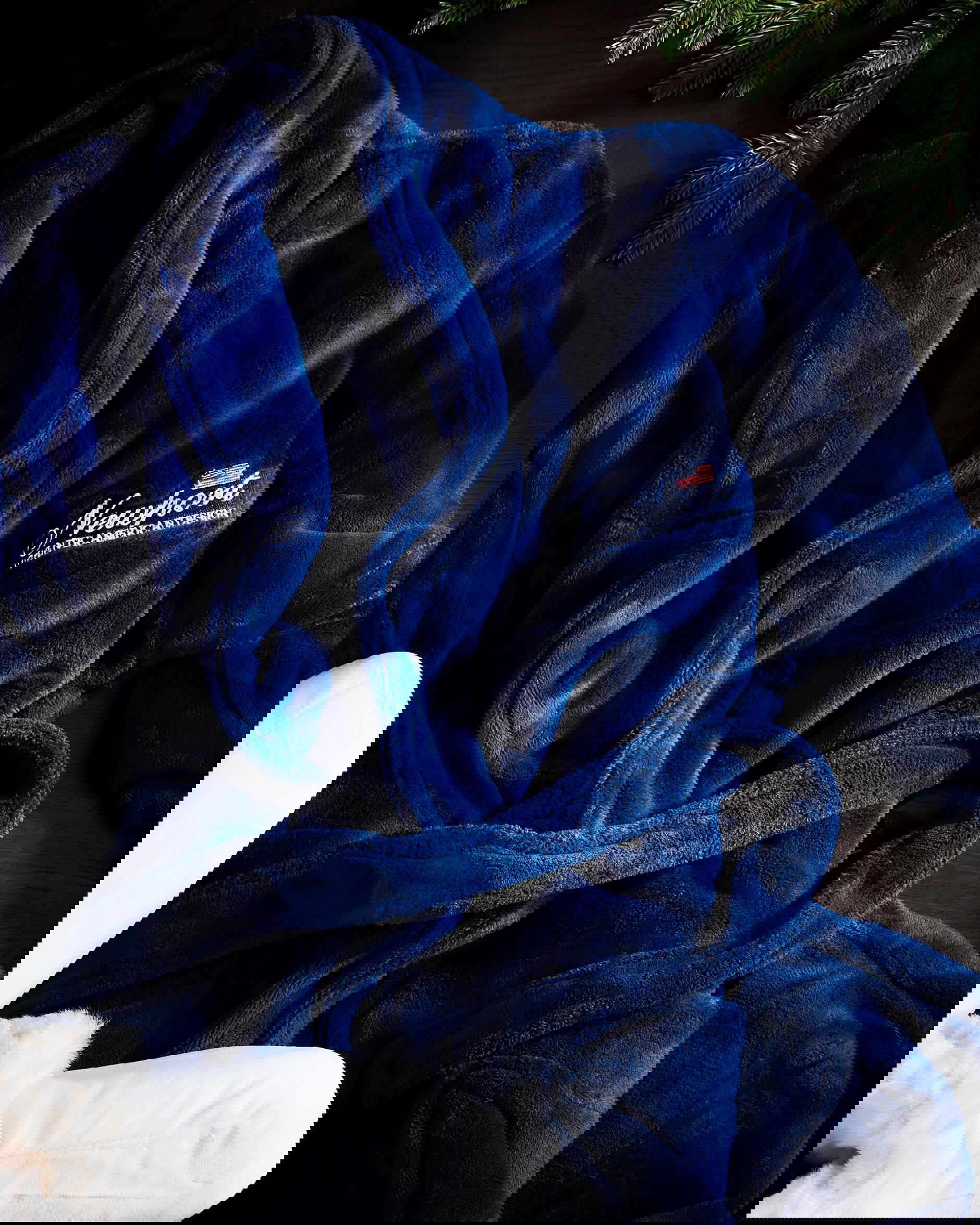 Jamesport morgonrock blå