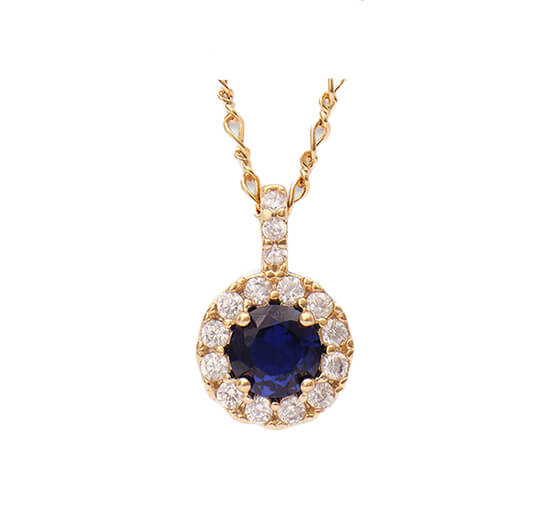 Gold - Laurie Halskette Sapphire