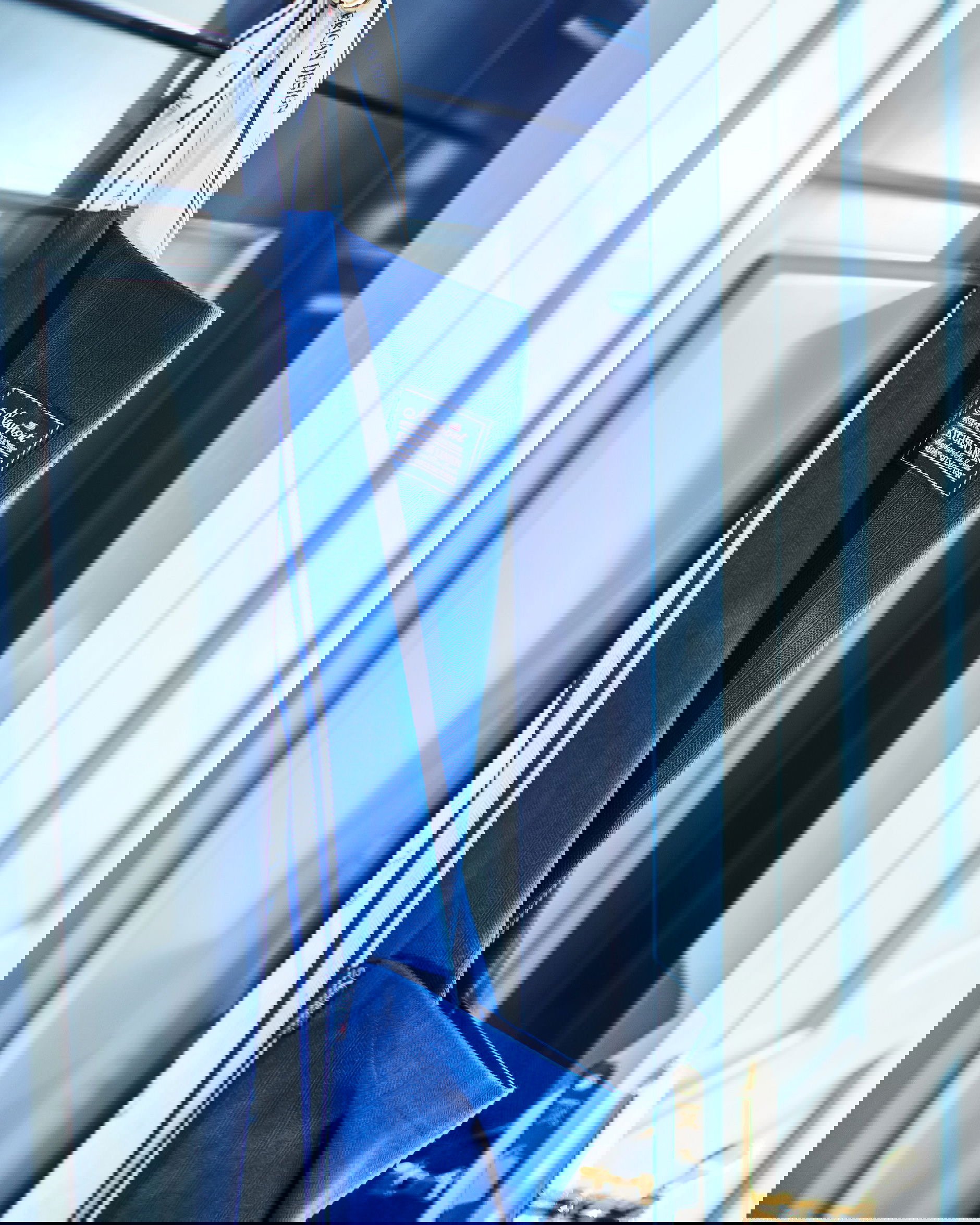 Provence förkläde blå/vit