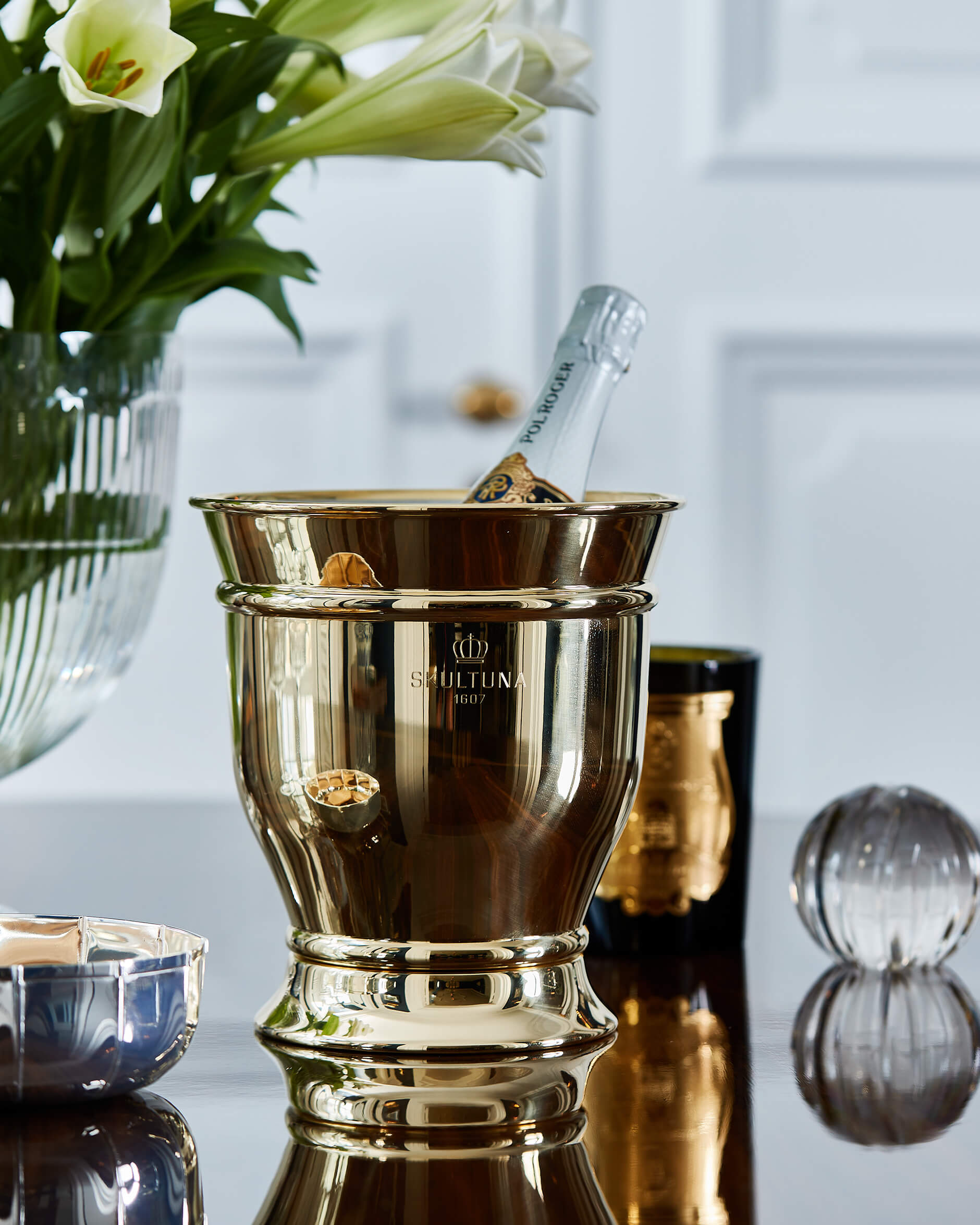 Champagnekylare mässing