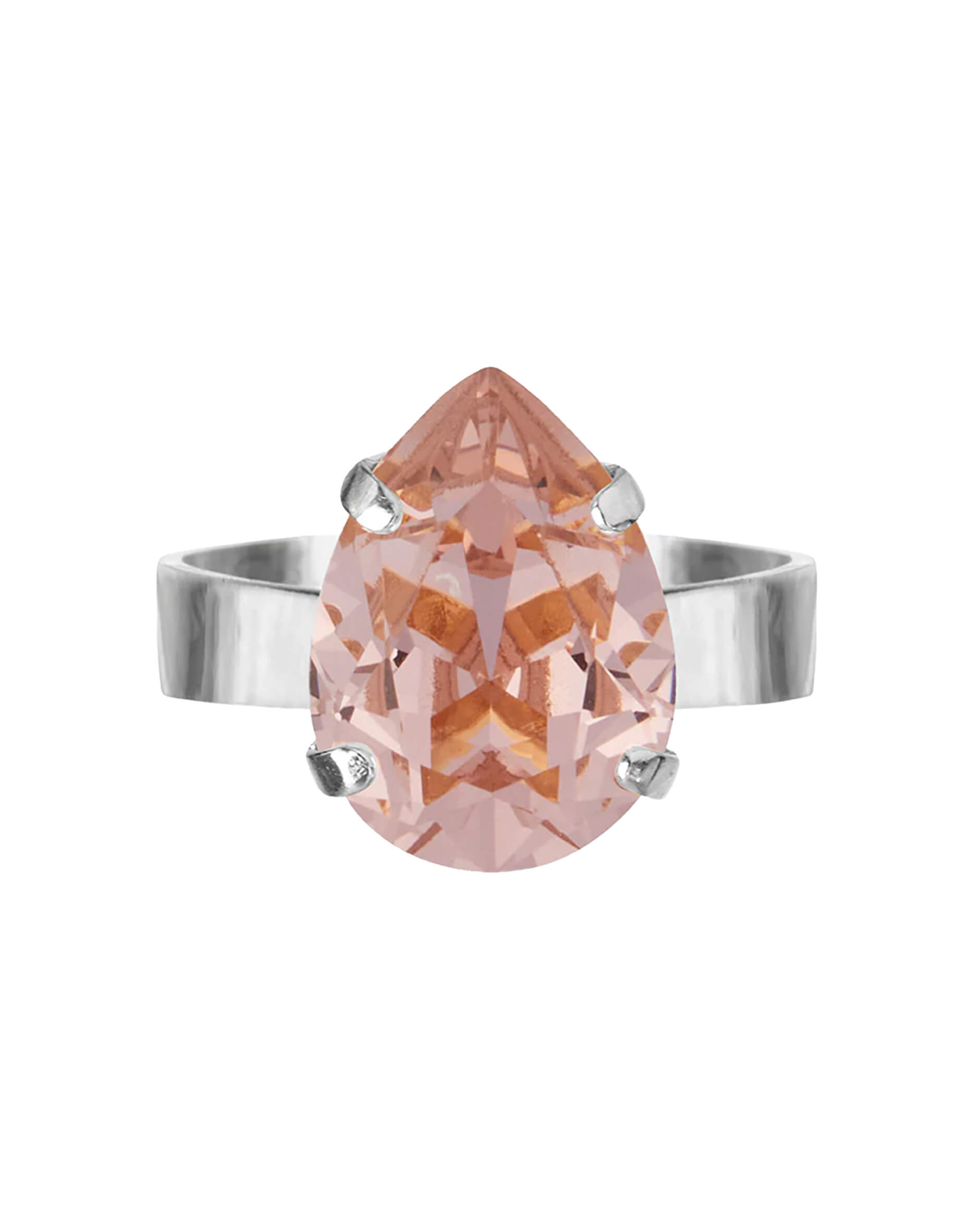 Mini Drop ring vintage rose rhodium