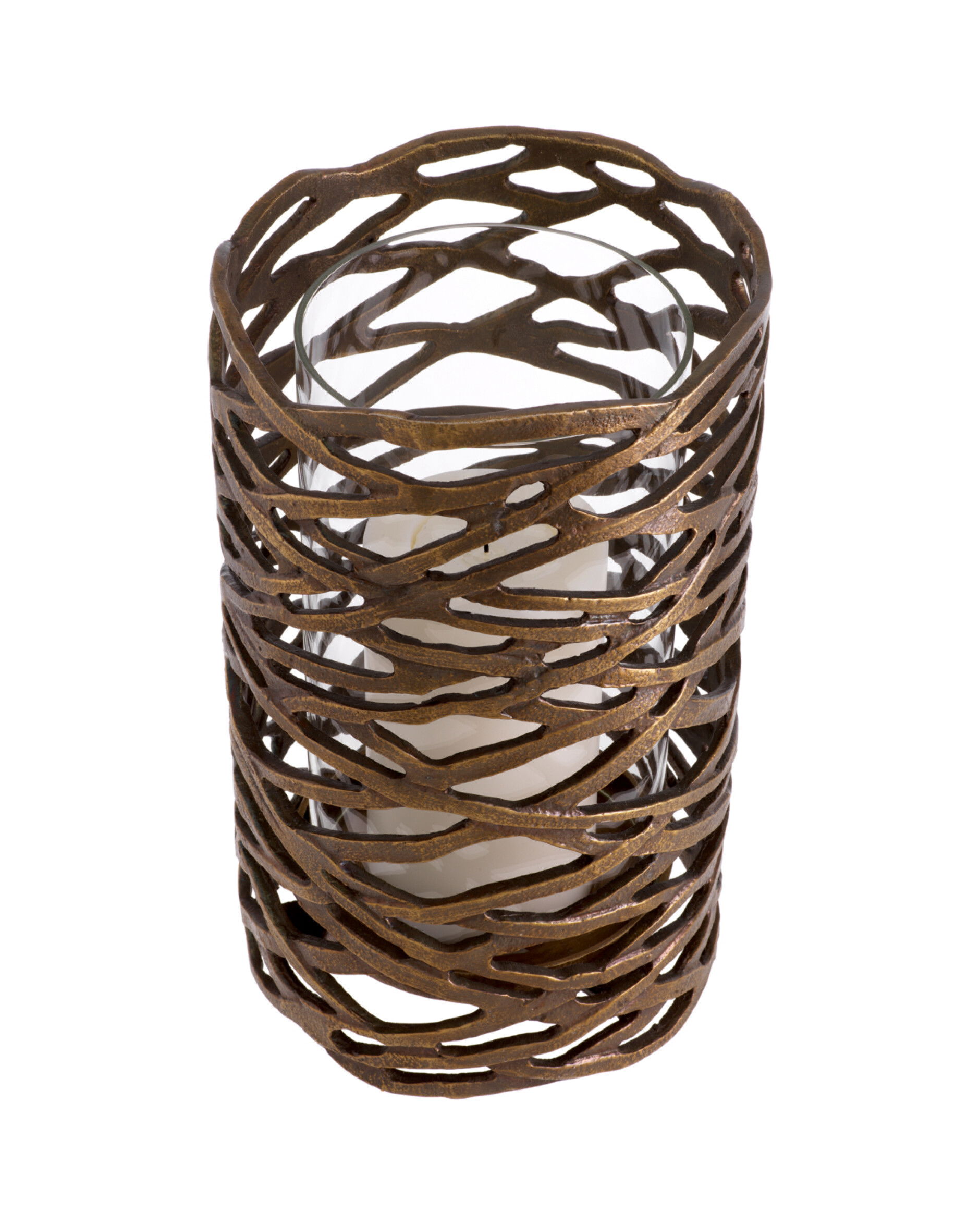 Lanai ljuslykta antik mässing