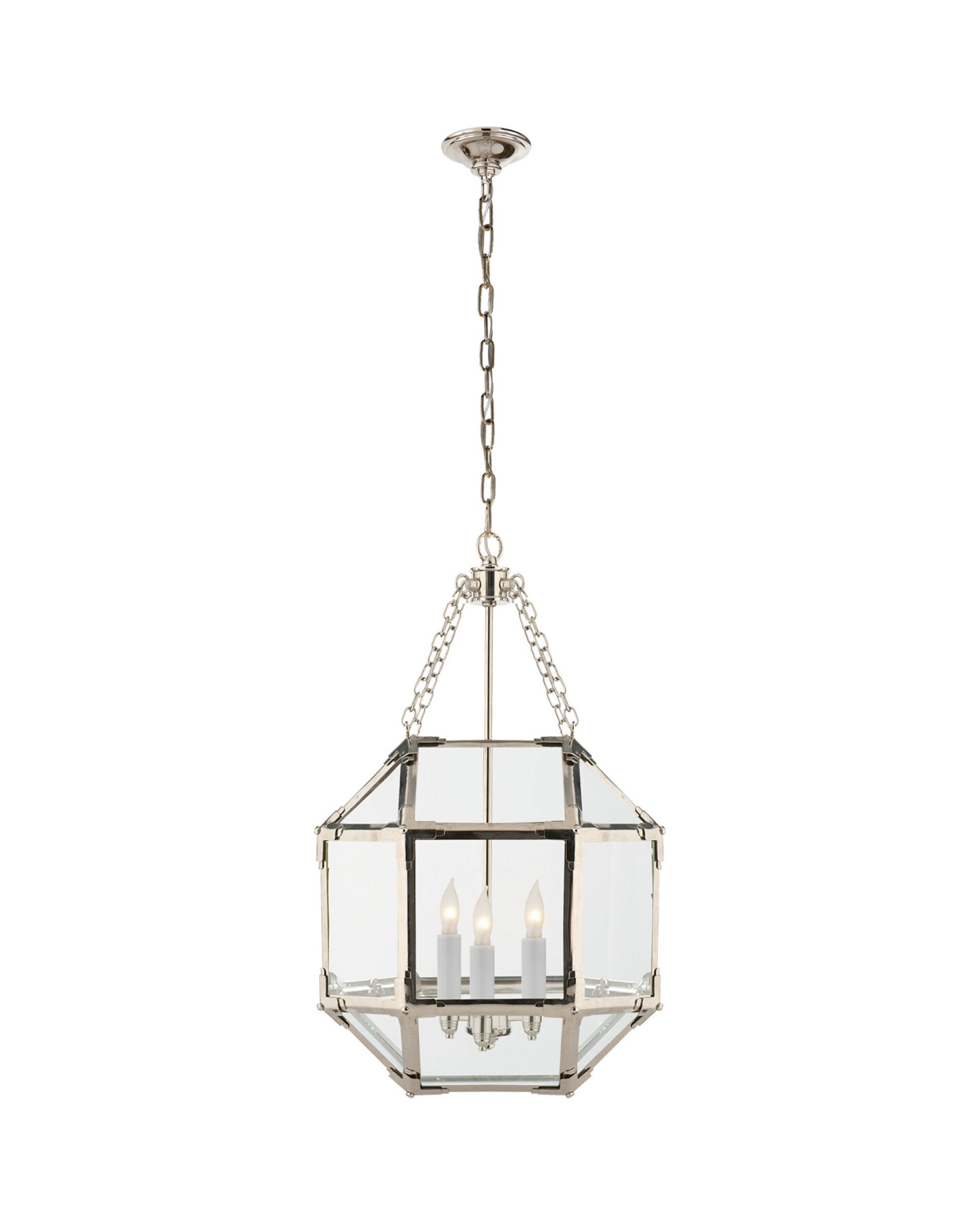 Morris taklampa nickel