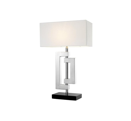 Roestvrij staal - Leroux table lamp brass