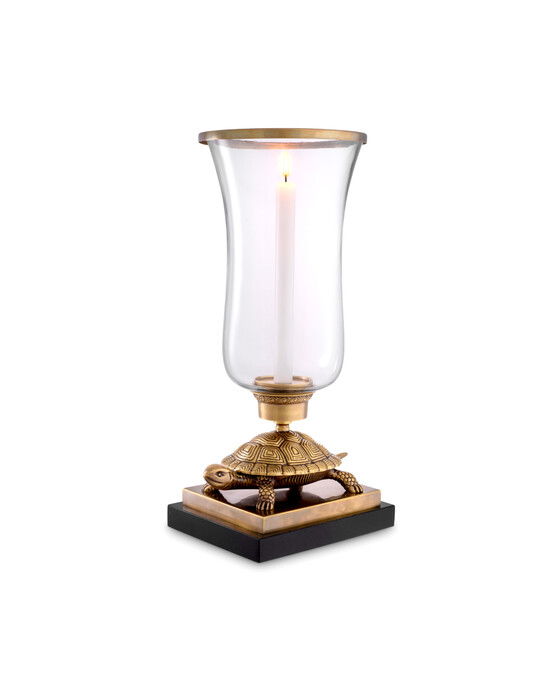 Tortoise lykt vintage brass