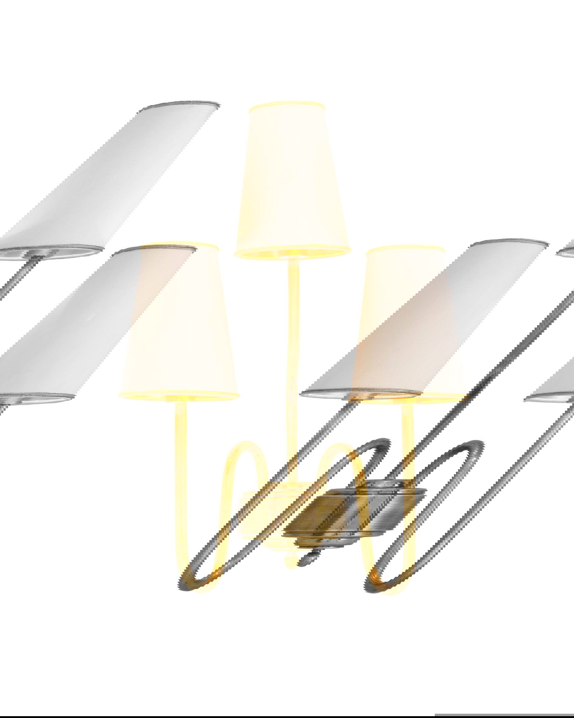 Bergerac vägglampa mässing S