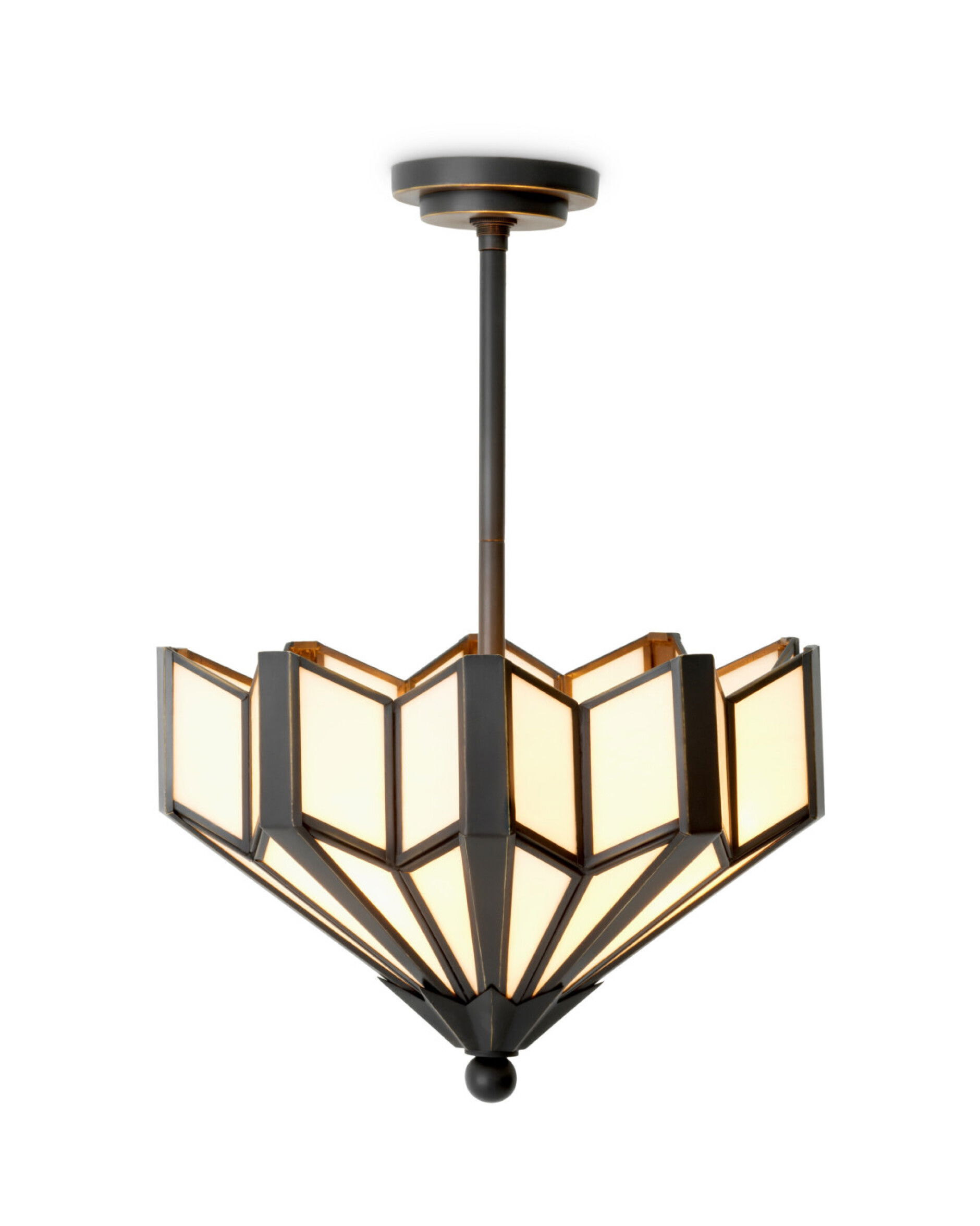 Victory plafondlamp brons