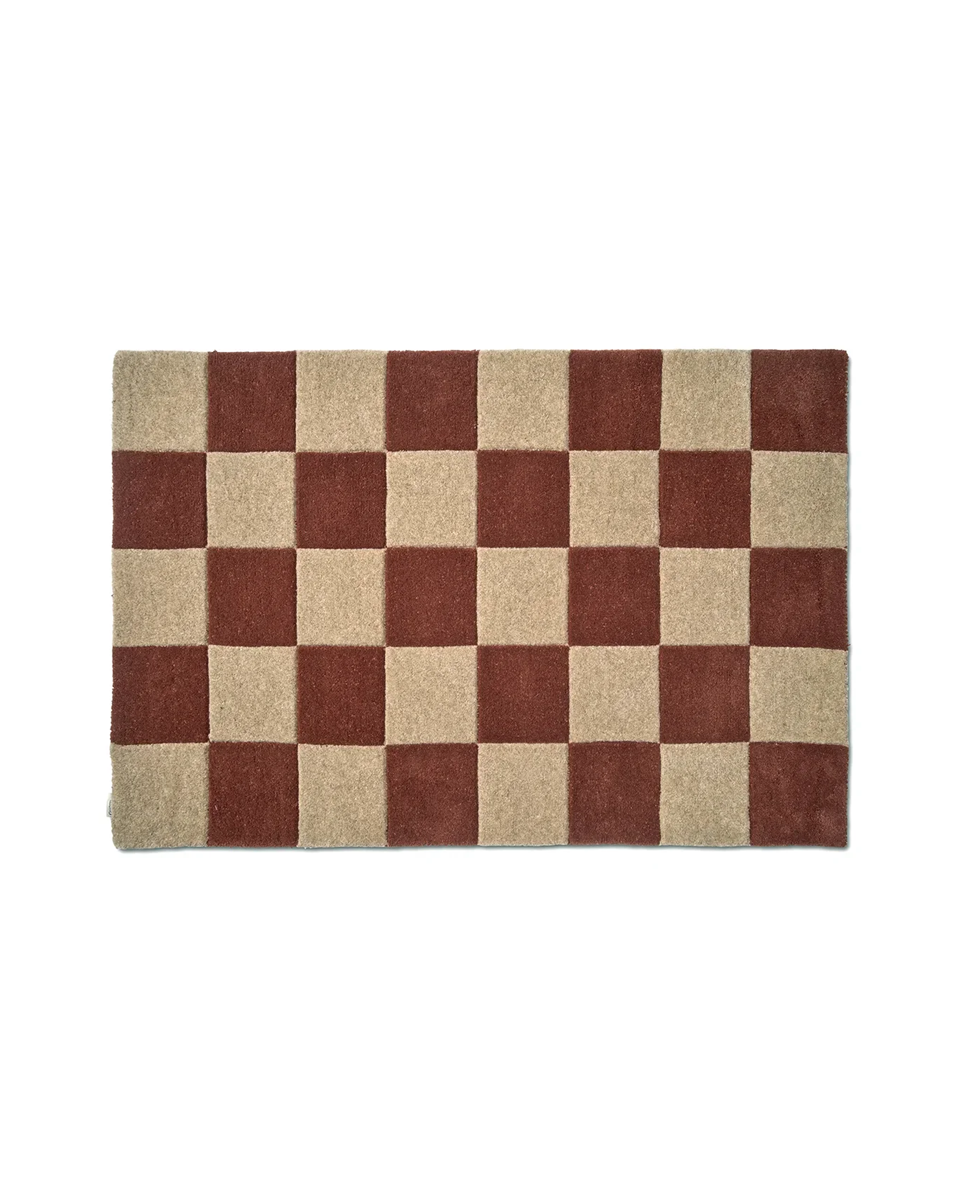 Deurmat Square terracotta natuur