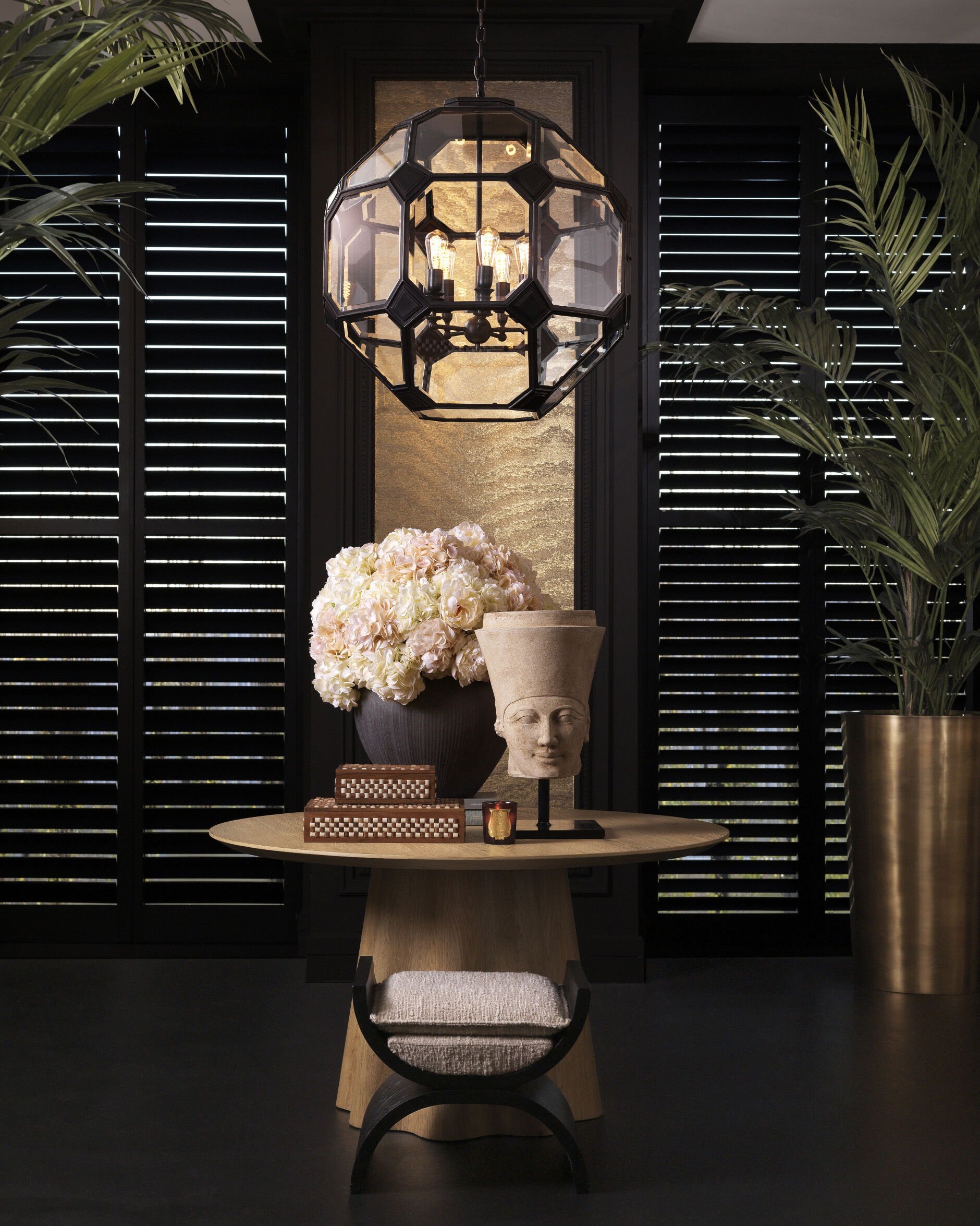 Olympia plafondlamp brons