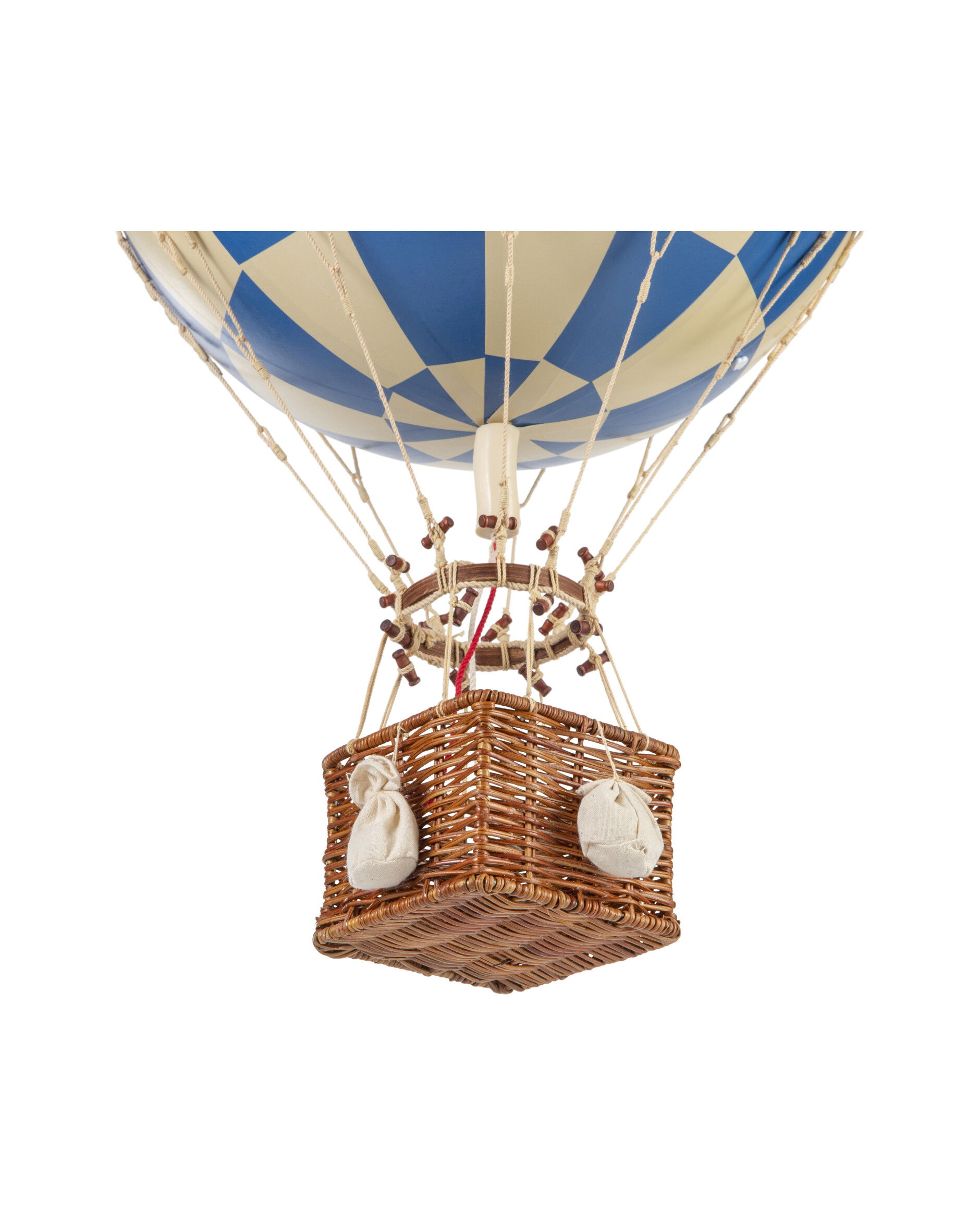 Royal Aero Luftballong rutig blå