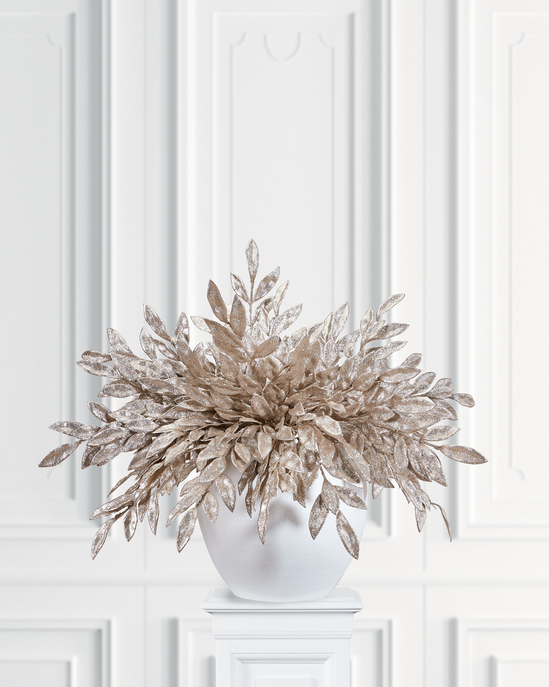 Claudine champagne glitter sprig