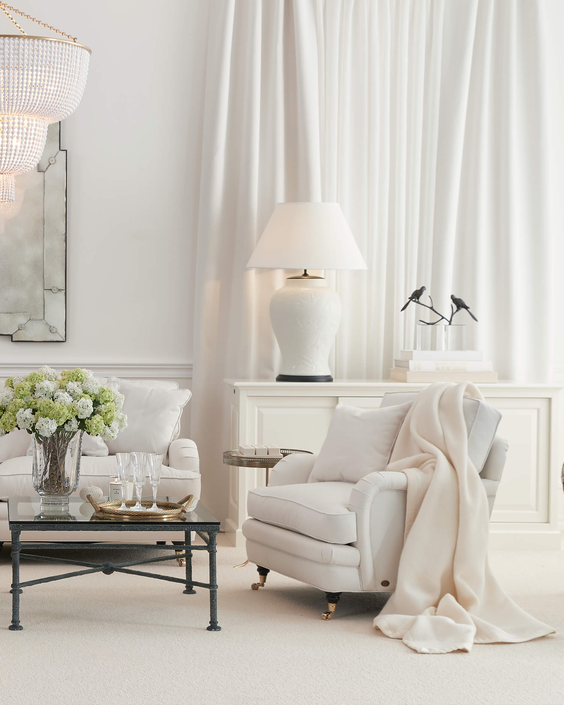 Howard Heritage fåtölj off-white