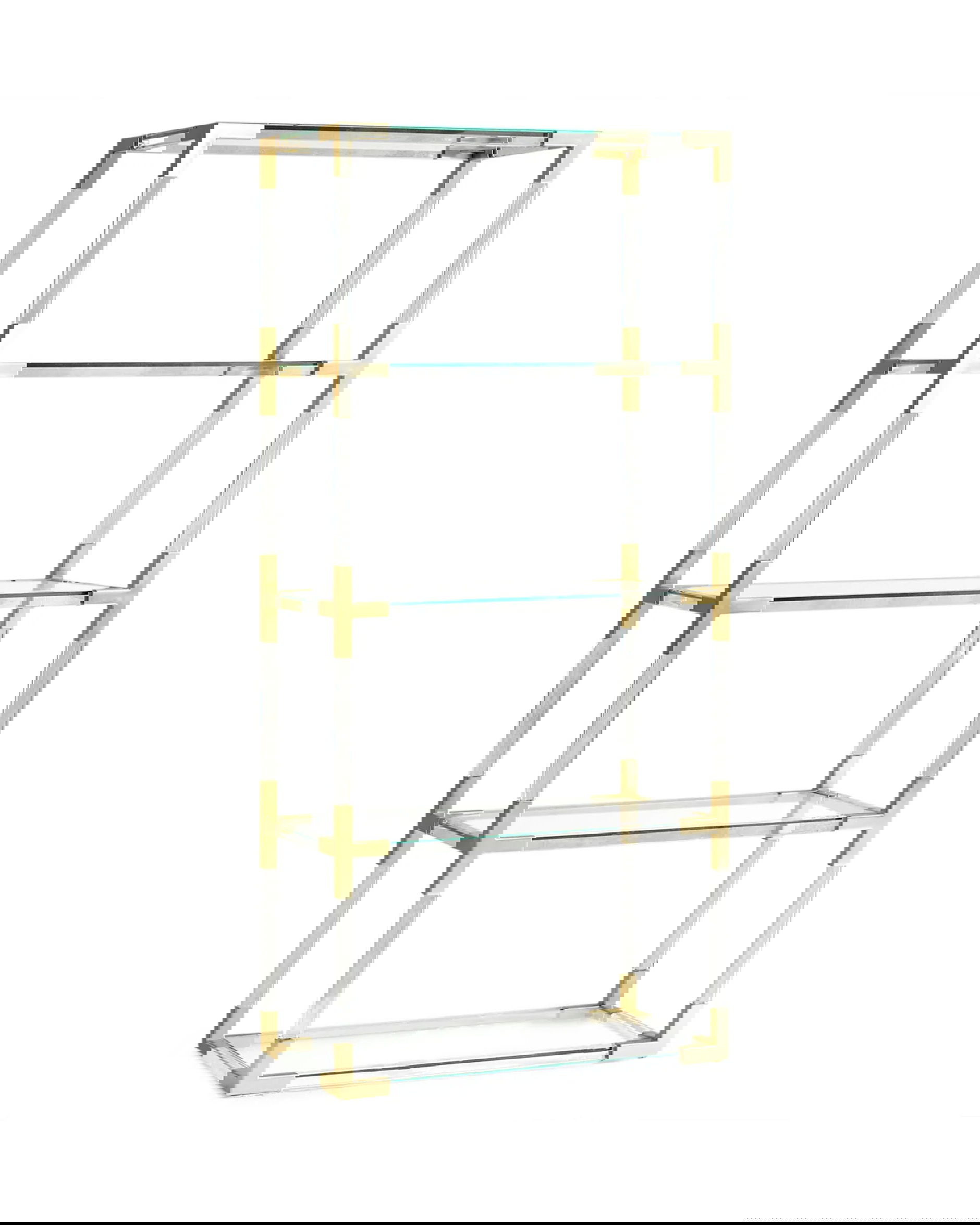 Jacques bokhylla mässing