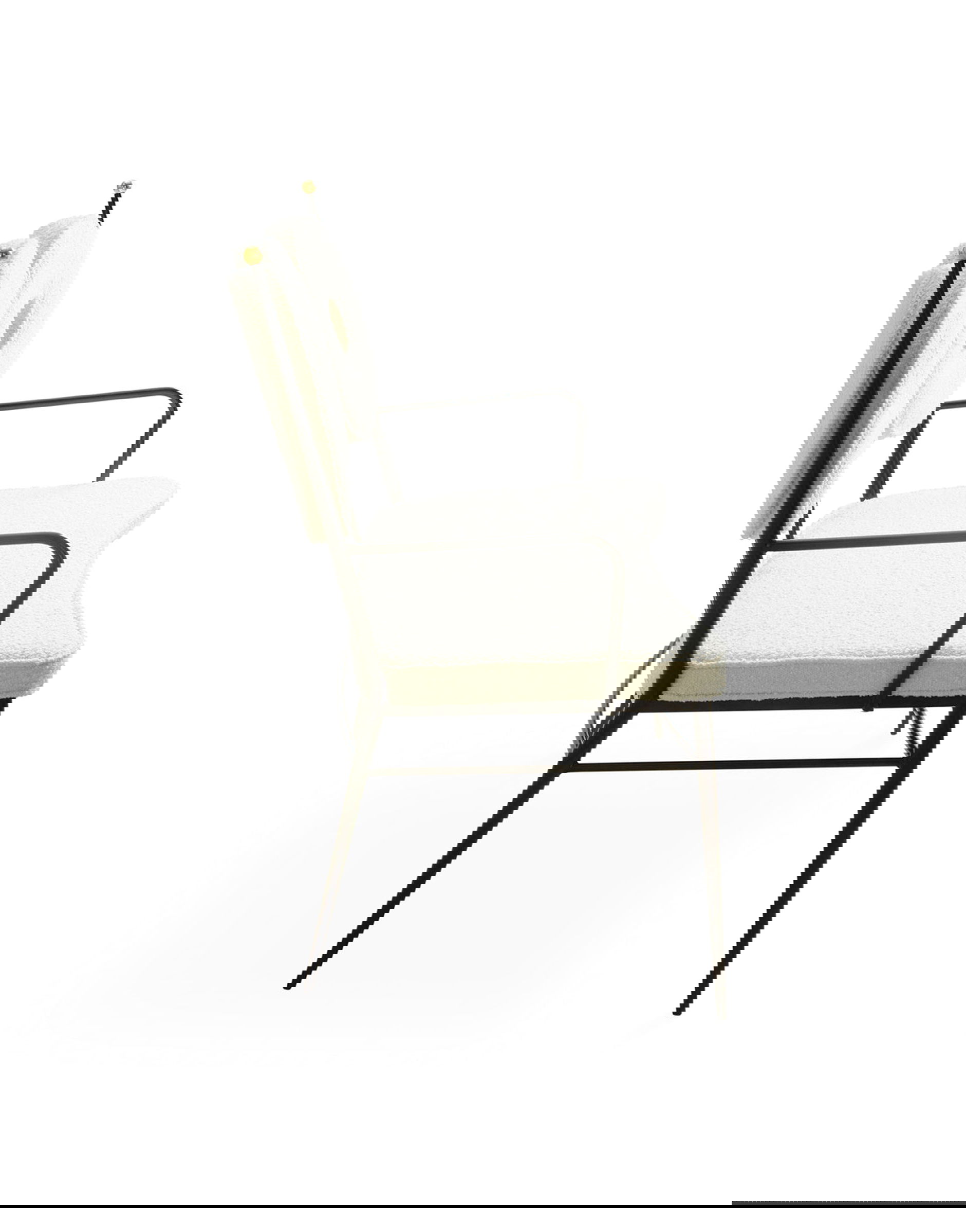 Rondo bänk bouclé white