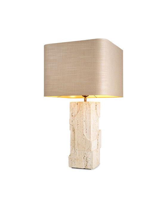 Mazzini bordslampa travertin