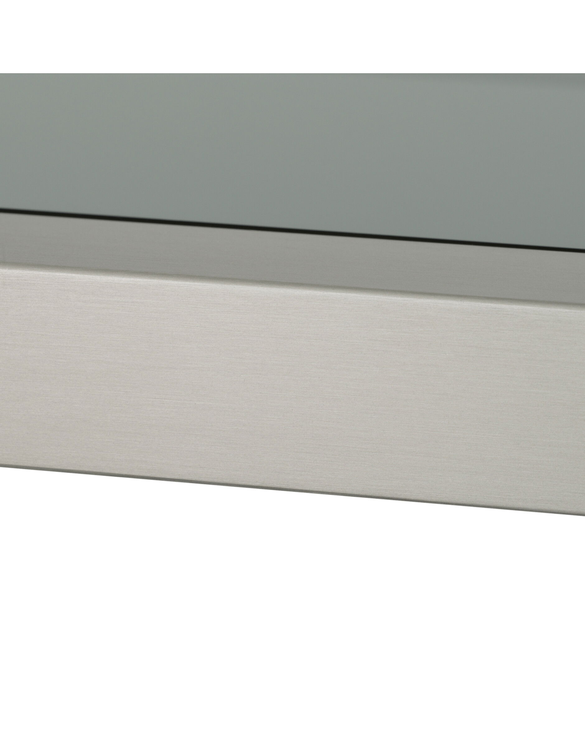 Corrado I bücherregal bebürsteter stahl