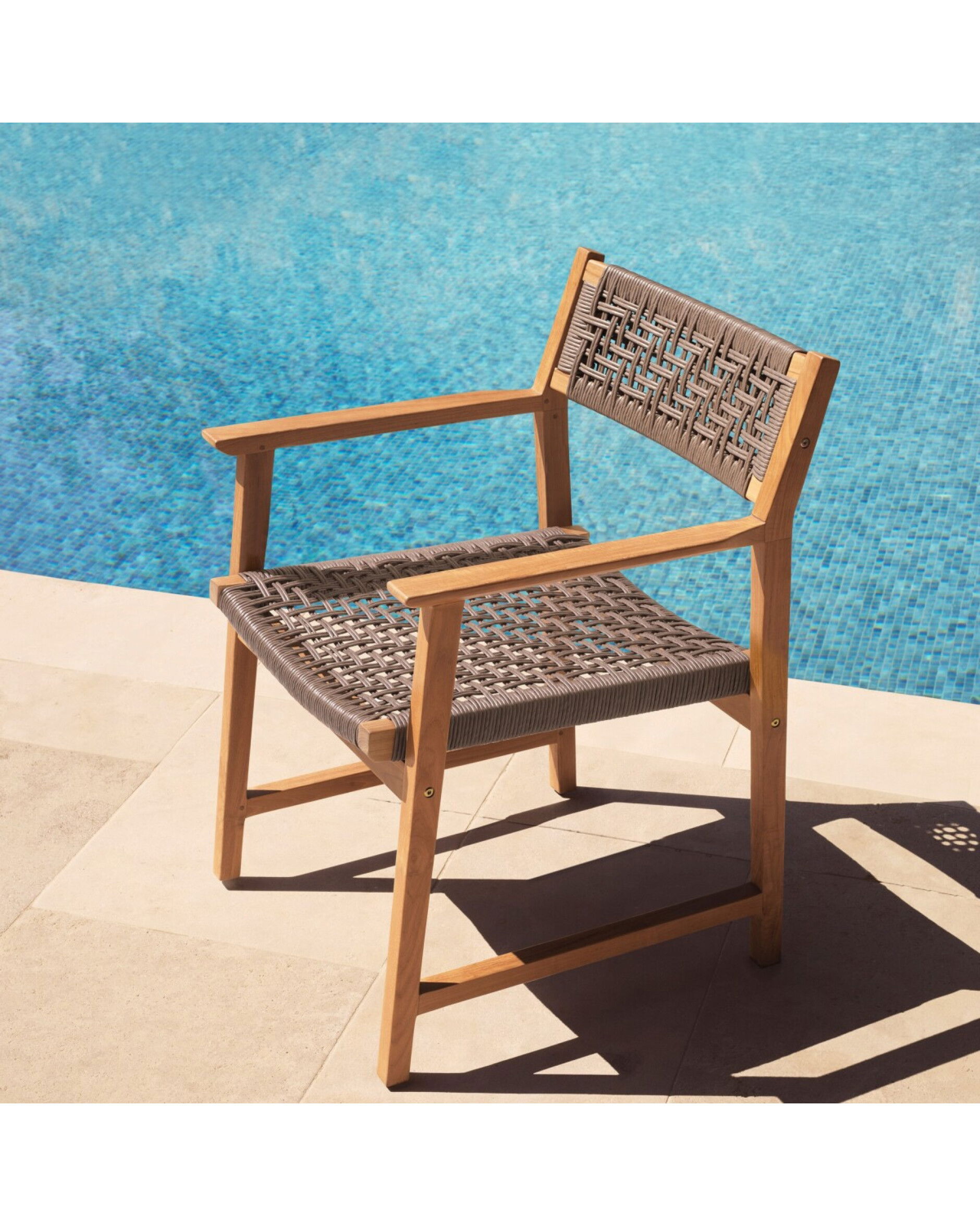 Cancun matstol natural teak 2-set