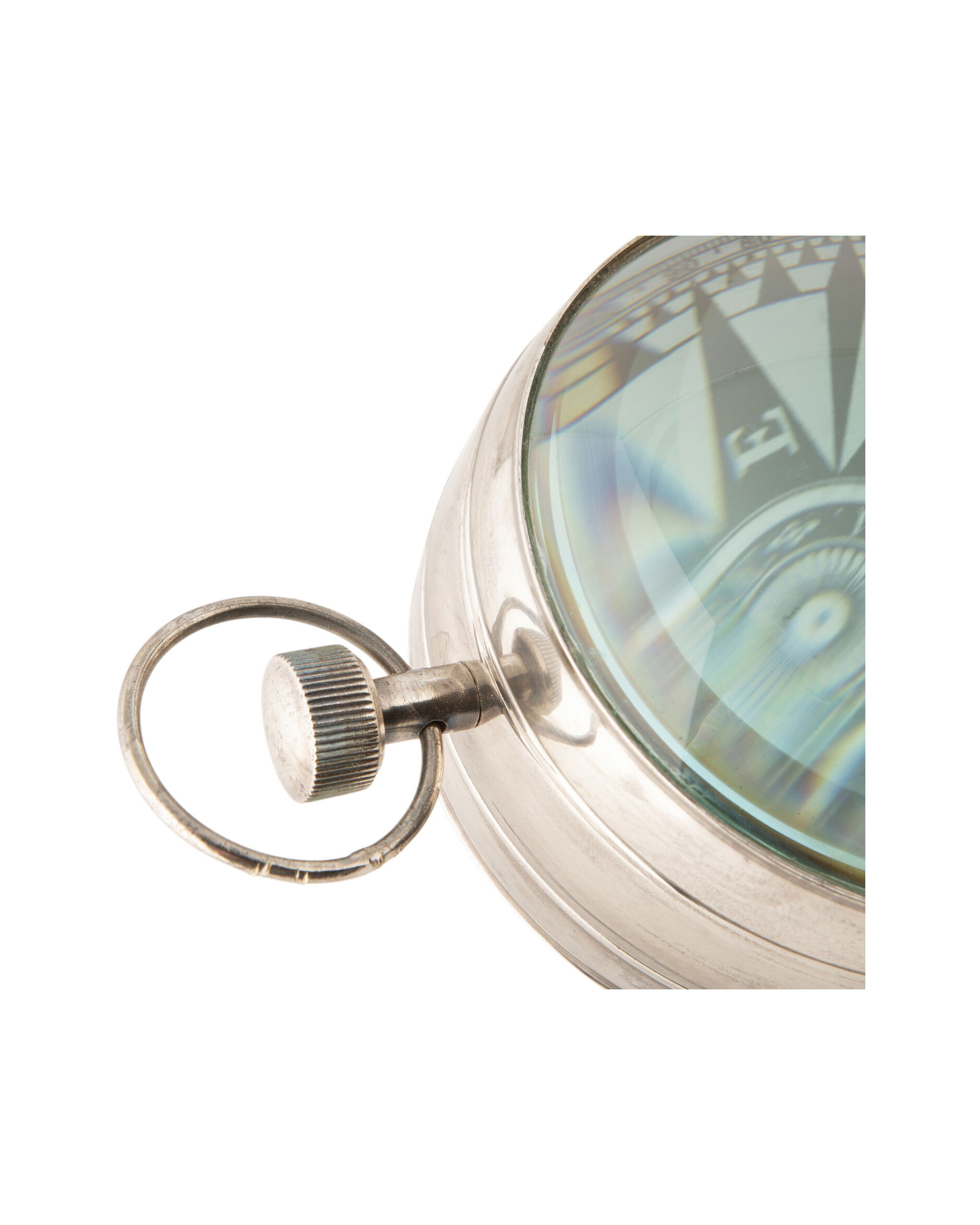 Eye of Time Clock, Silver