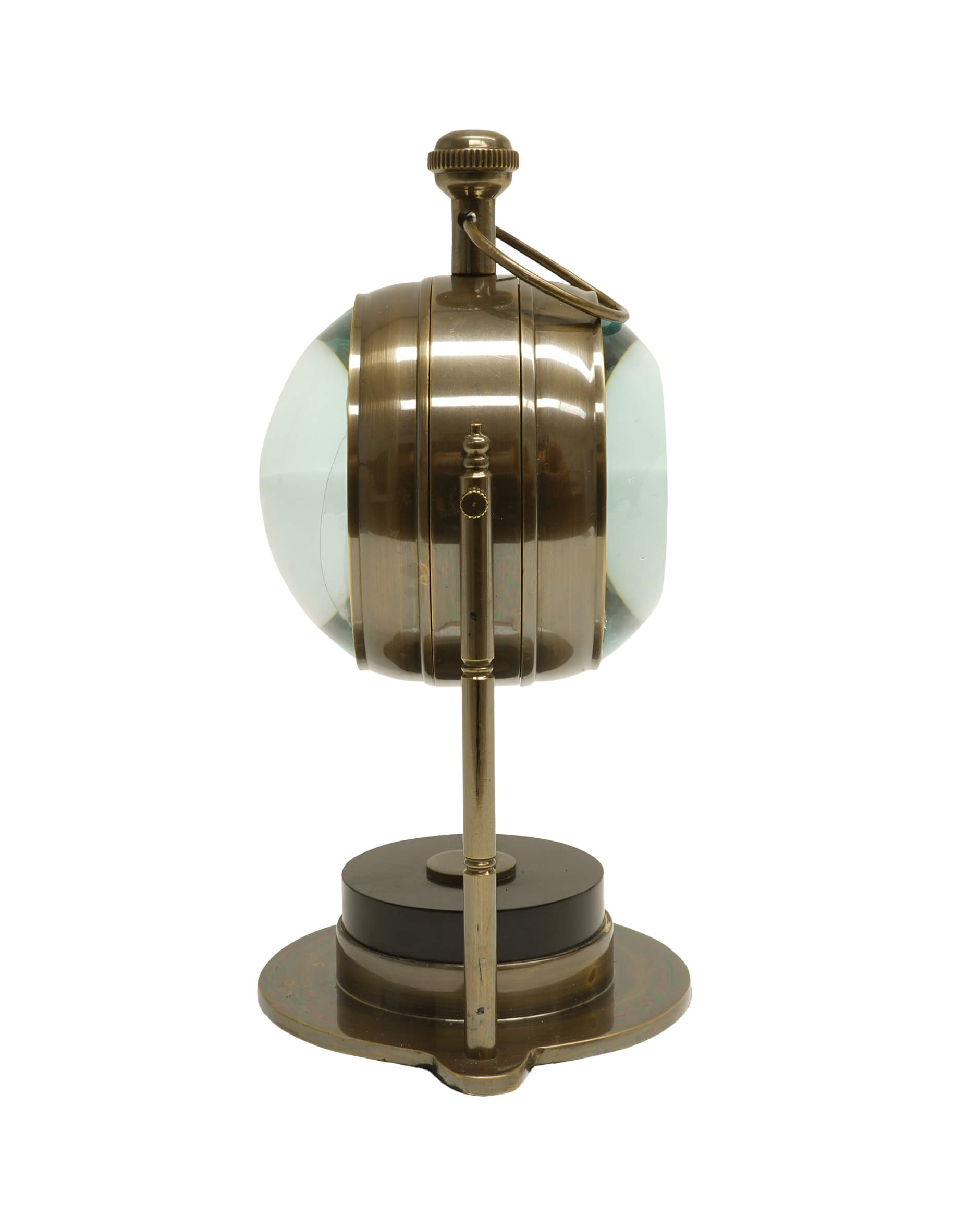 Lens Table Watch Brass